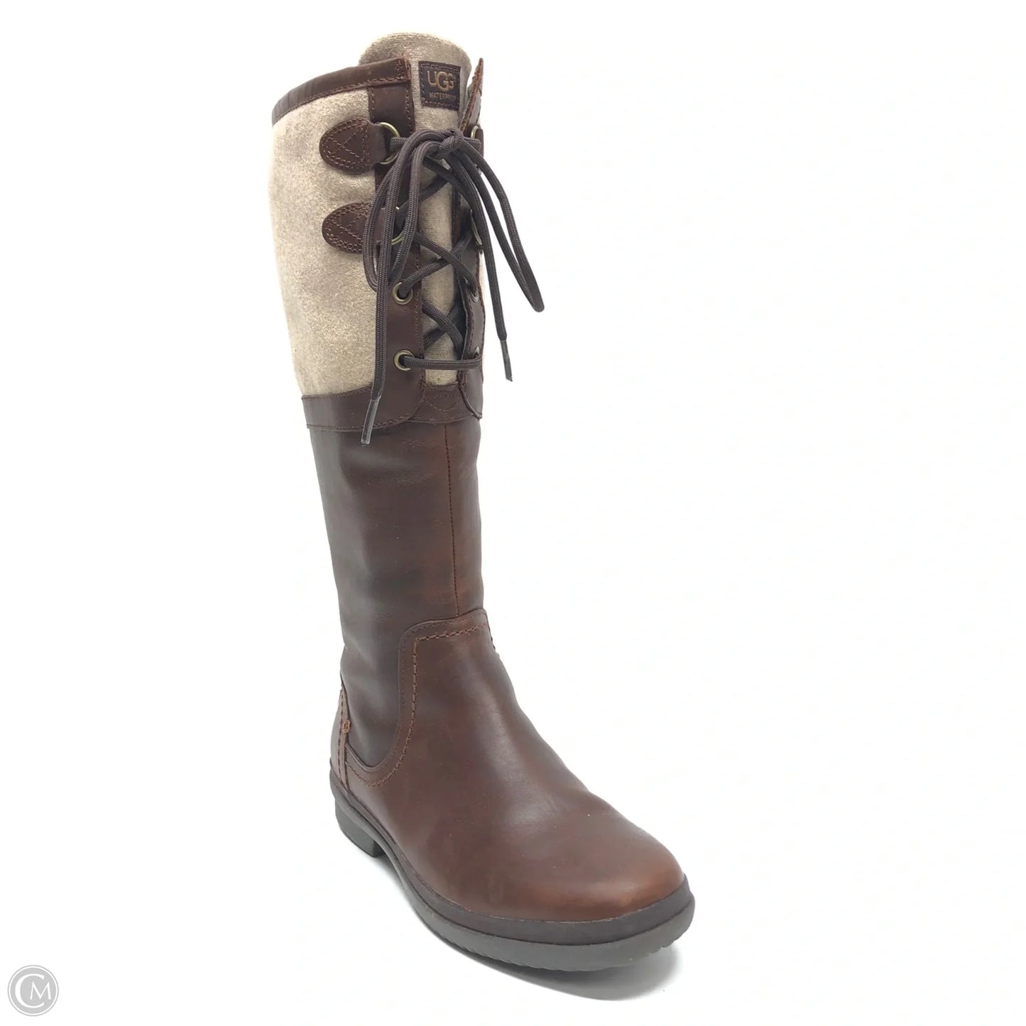 Boots Designer By Ugg In Brown, Size: 7