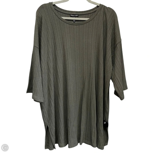 Tunic 3/4 Sleeve By Eileen Fisher In Green, Size: 2x