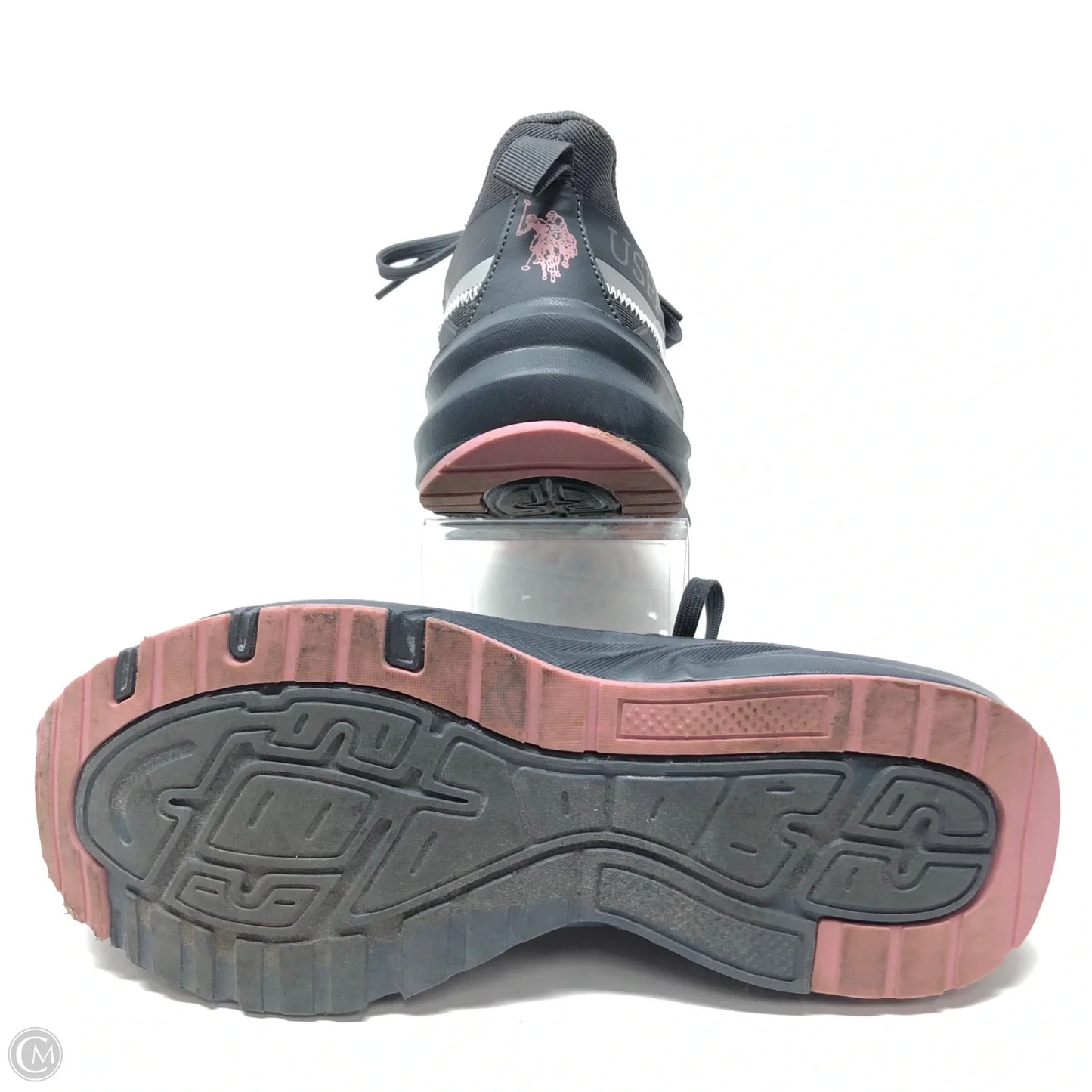Shoes Athletic By Us Polo Assoc In Grey & Pink, Size: 8.5