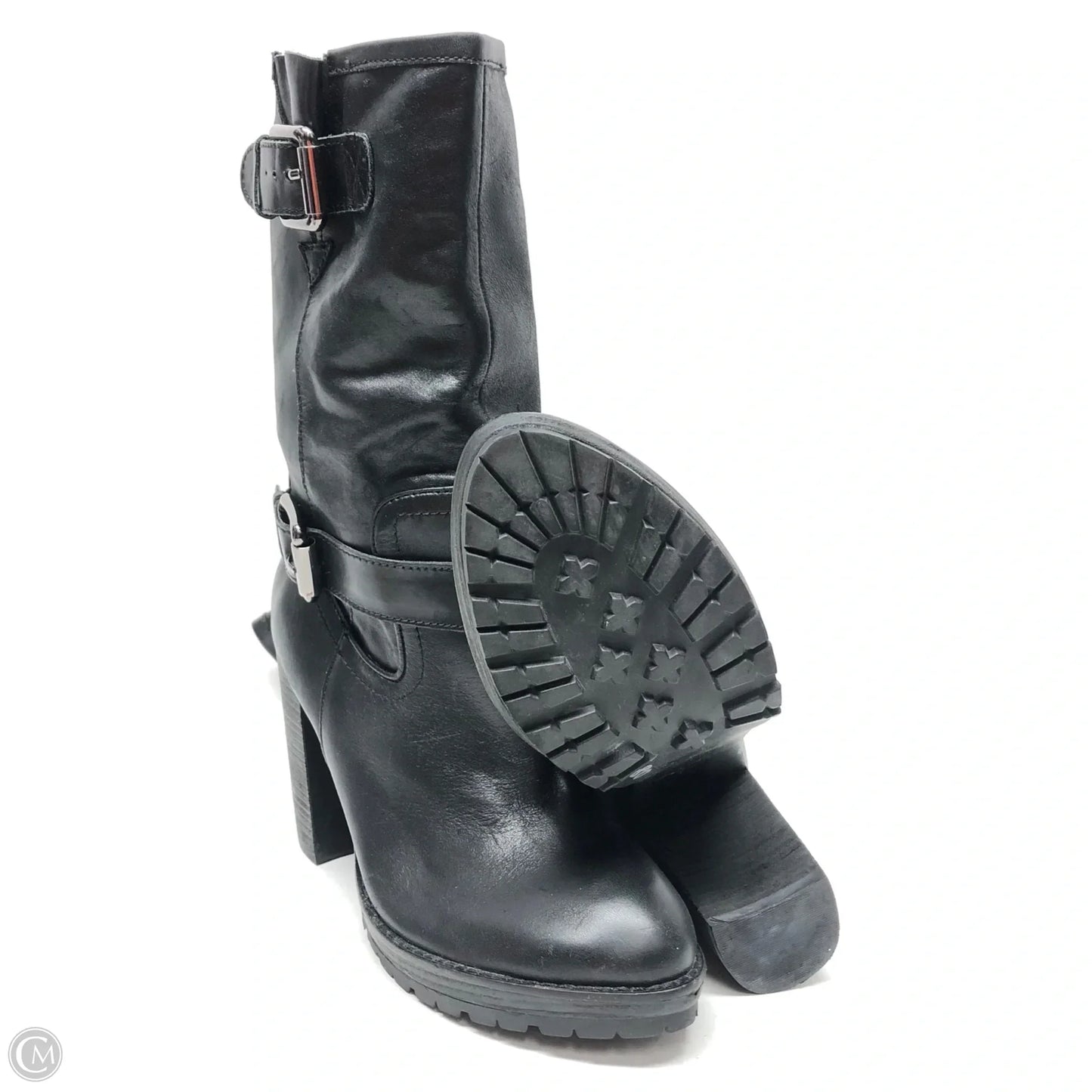 Boots Ankle Heels By Donald Pliner In Black, Size: 9.5
