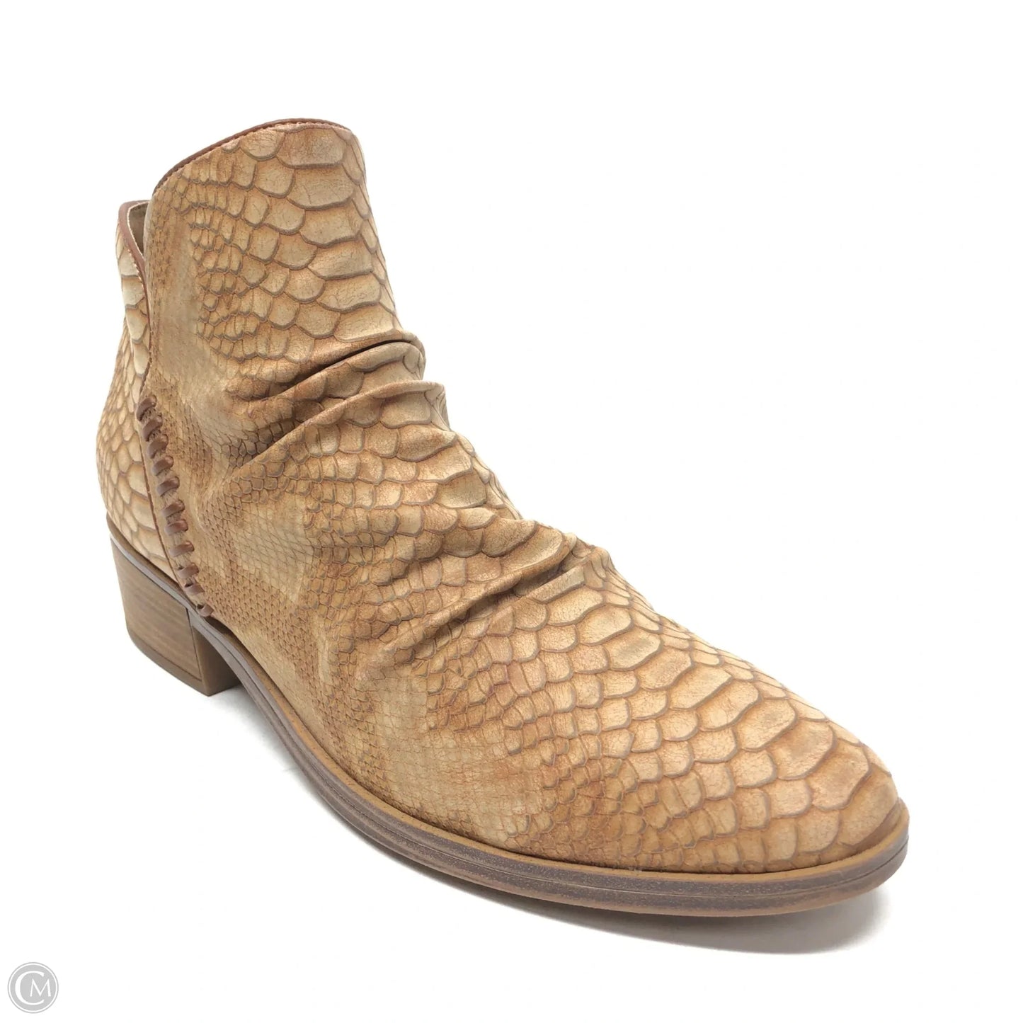 Boots Ankle Heels By Bare Traps In Snakeskin Print, Size: 10