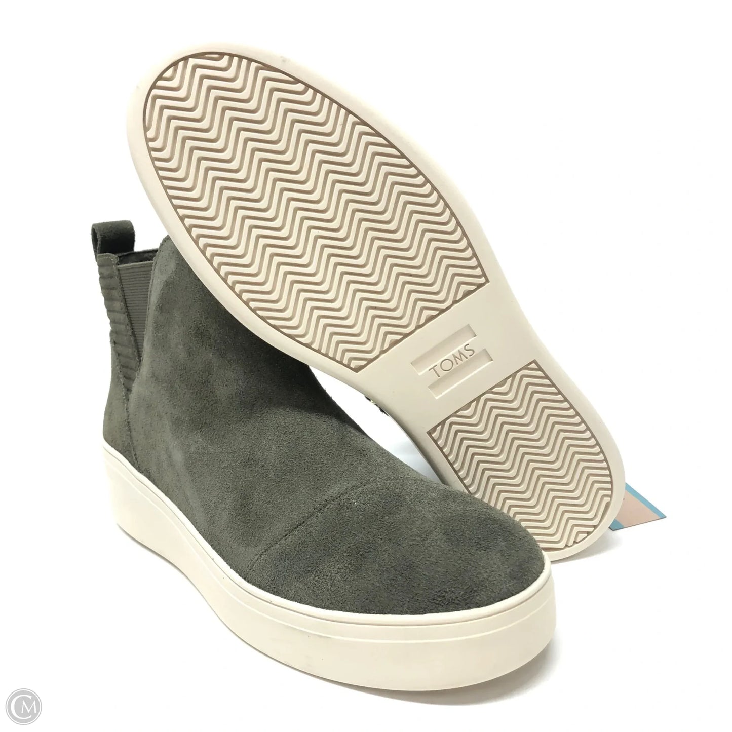 Boots Ankle Flats By Toms In Green, Size: 8.5