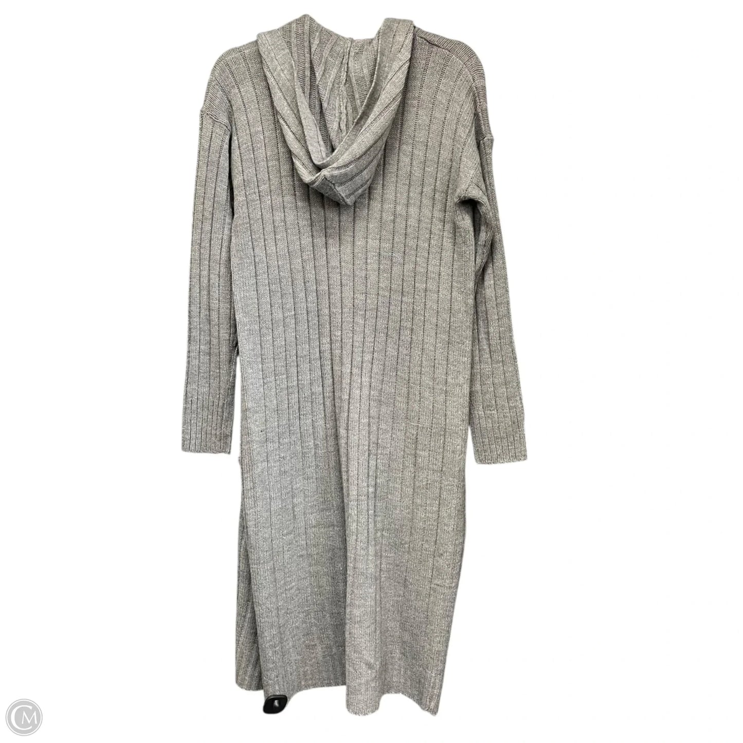 Sweater Cardigan By Pink Rose In Grey, Size: M