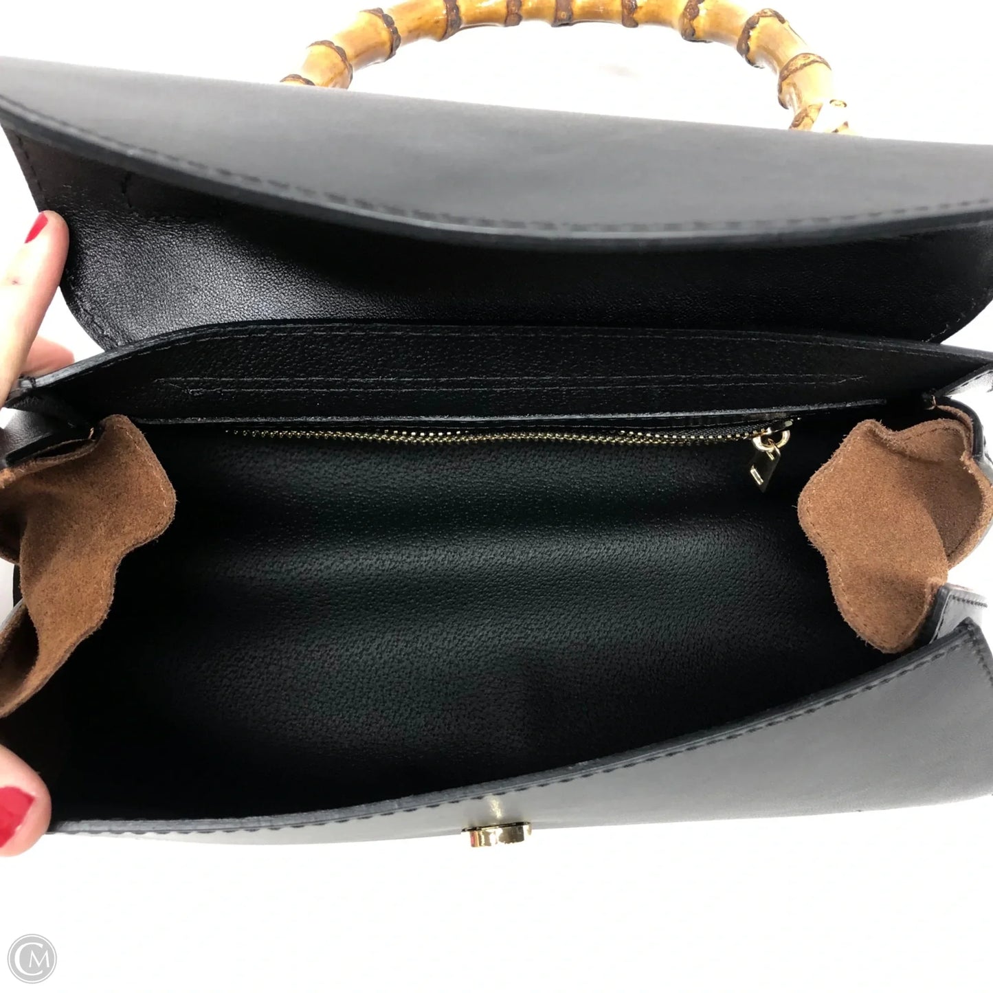 Handbag Leather By Cmc, Size: Small