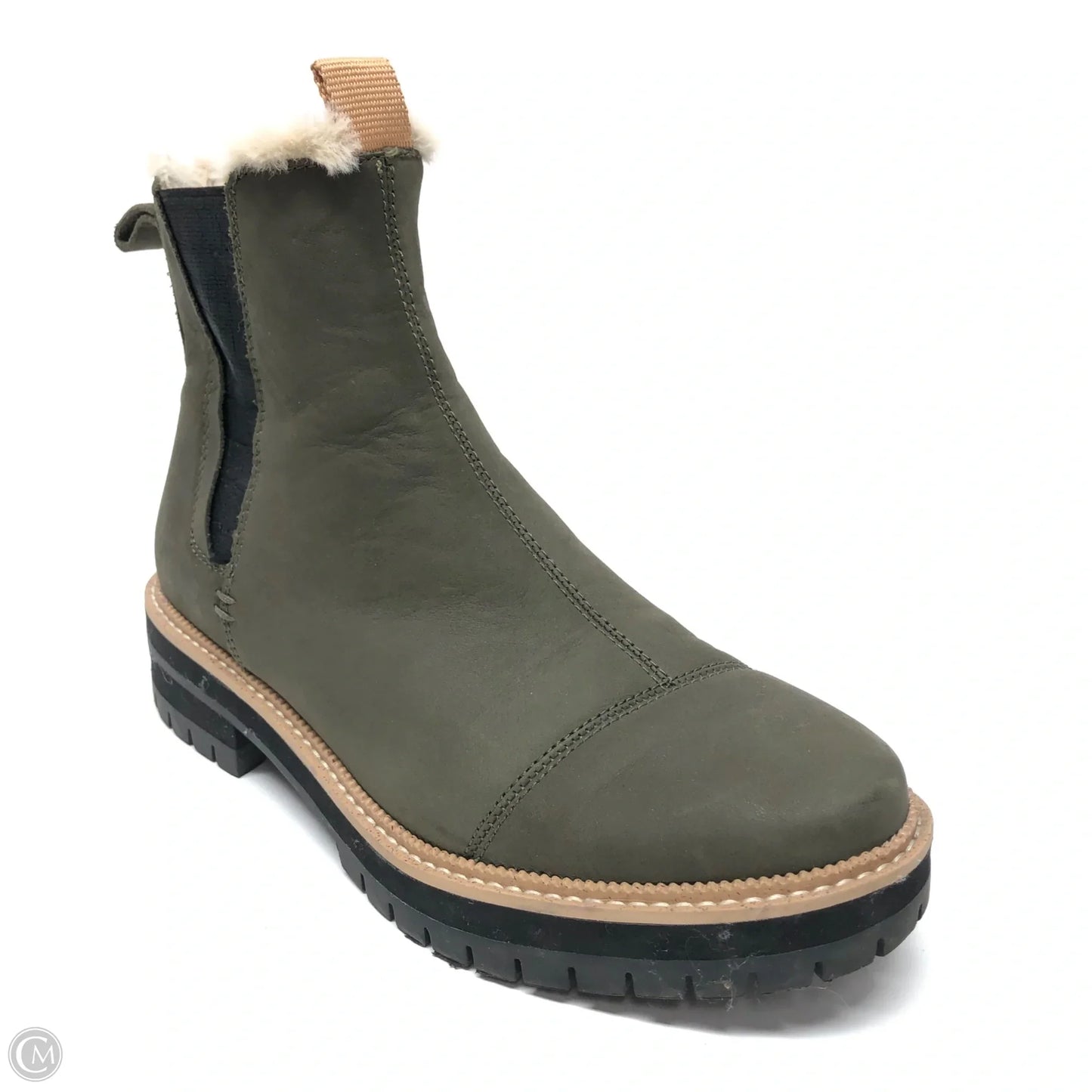 Boots Ankle Flats By Toms In Green, Size: 7.5