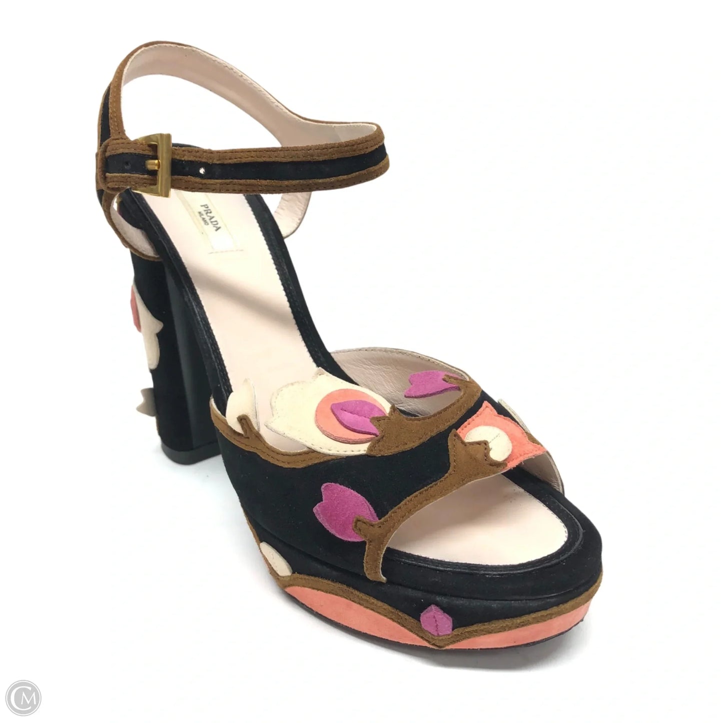 Sandals Luxury Designer By Prada In Multi-colored, Size: 7