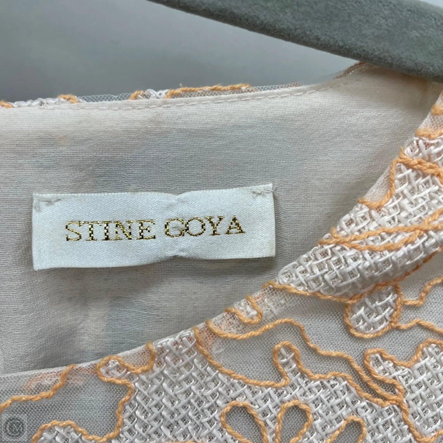 Blouse 3/4 Sleeve By Cma In Peach, Size: M