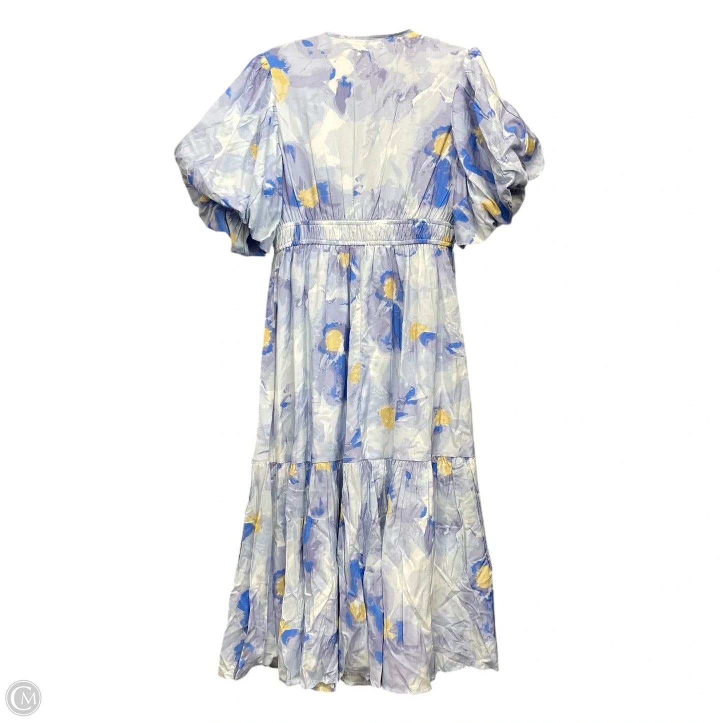 Dress Casual Midi By Jessica Simpson In Blue & White, Size: L