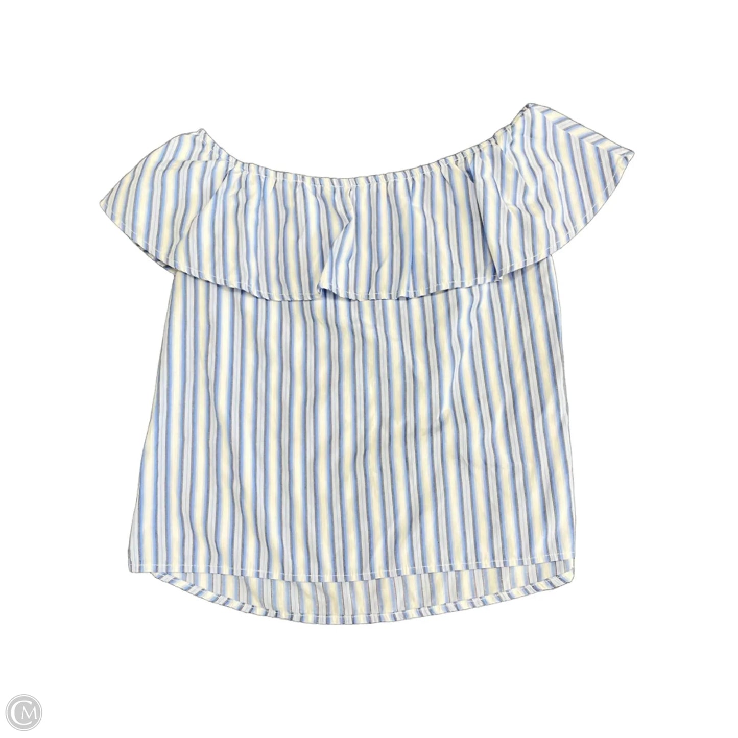 Top Short Sleeve By Altard State In Blue & White, Size: Xs