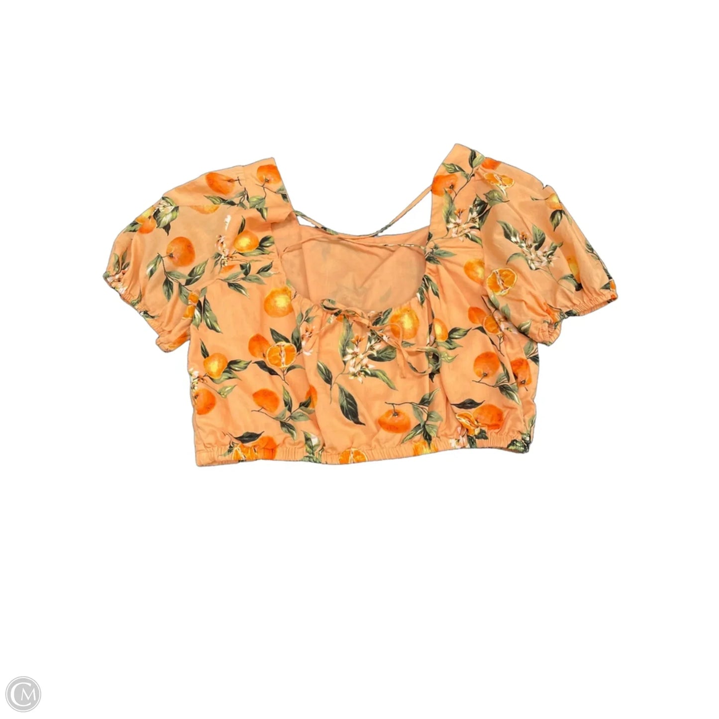 Top Short Sleeve By Loft In Orange, Size: L