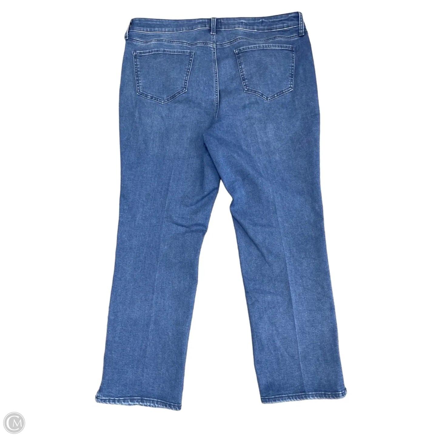 Jeans Straight By Not Your Daughters Jeans In Blue Denim, Size: 14