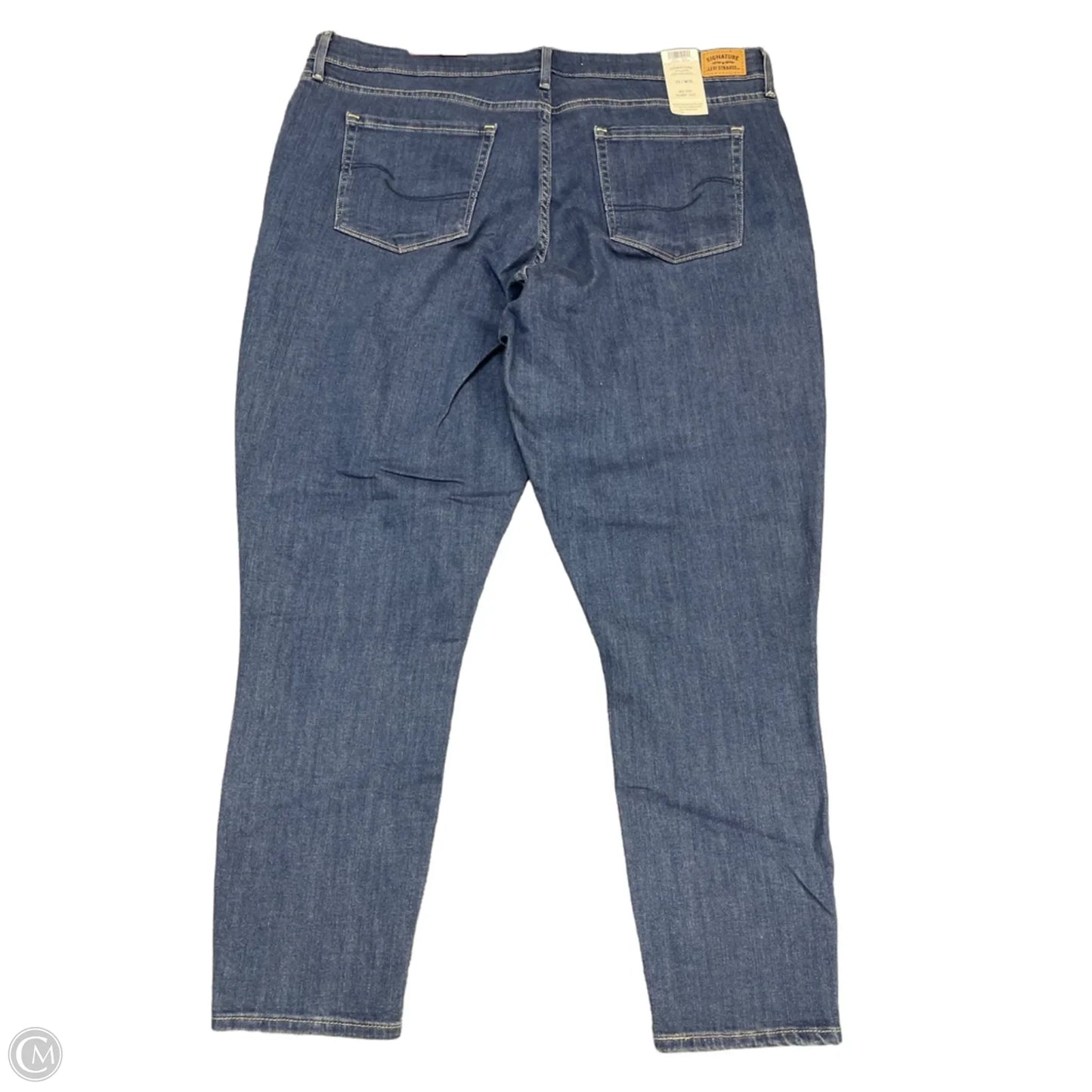 Jeans Skinny By Levis Signature In Blue Denim, Size: 20
