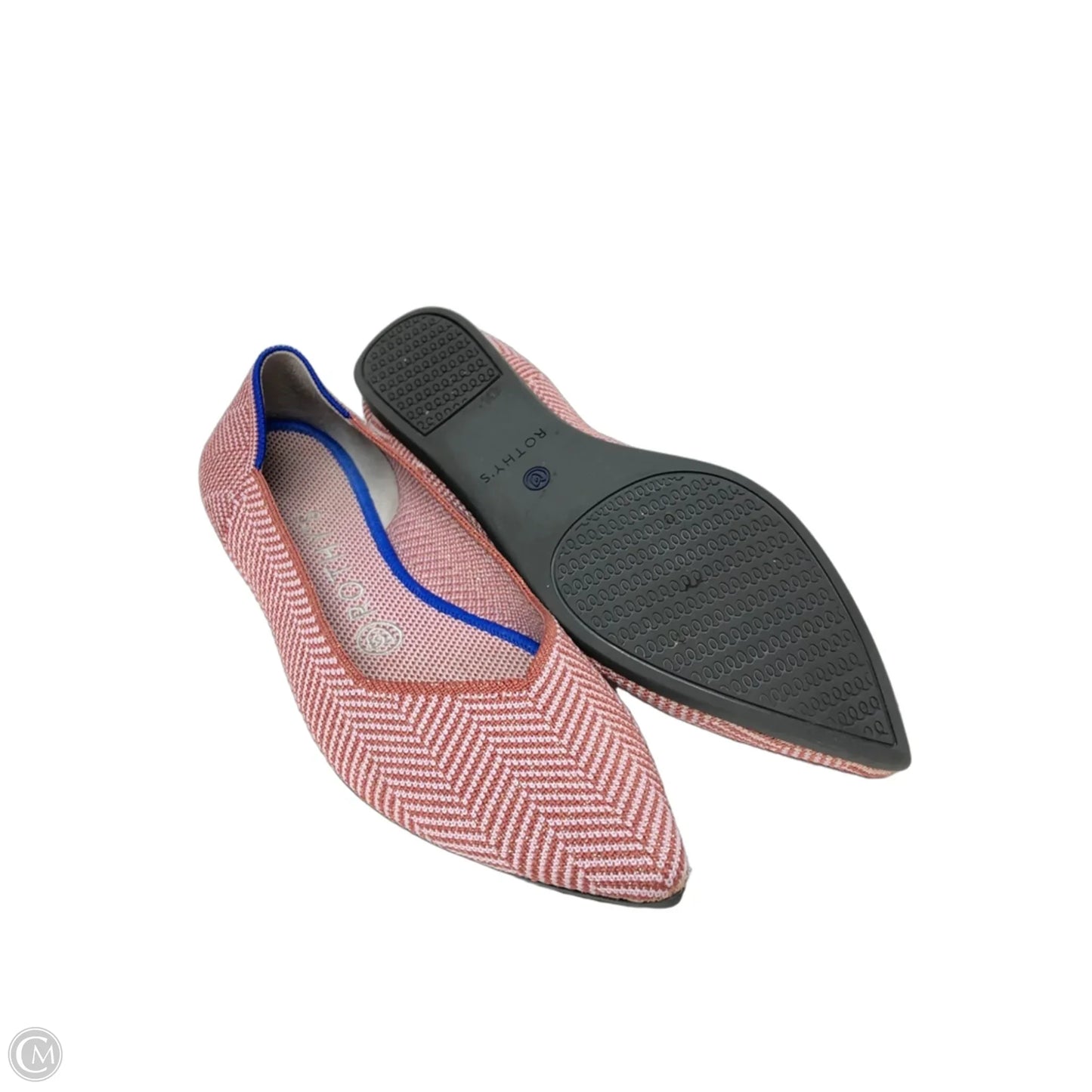 Shoes Flats By Rothys In Orange & Pink, Size: 7.5