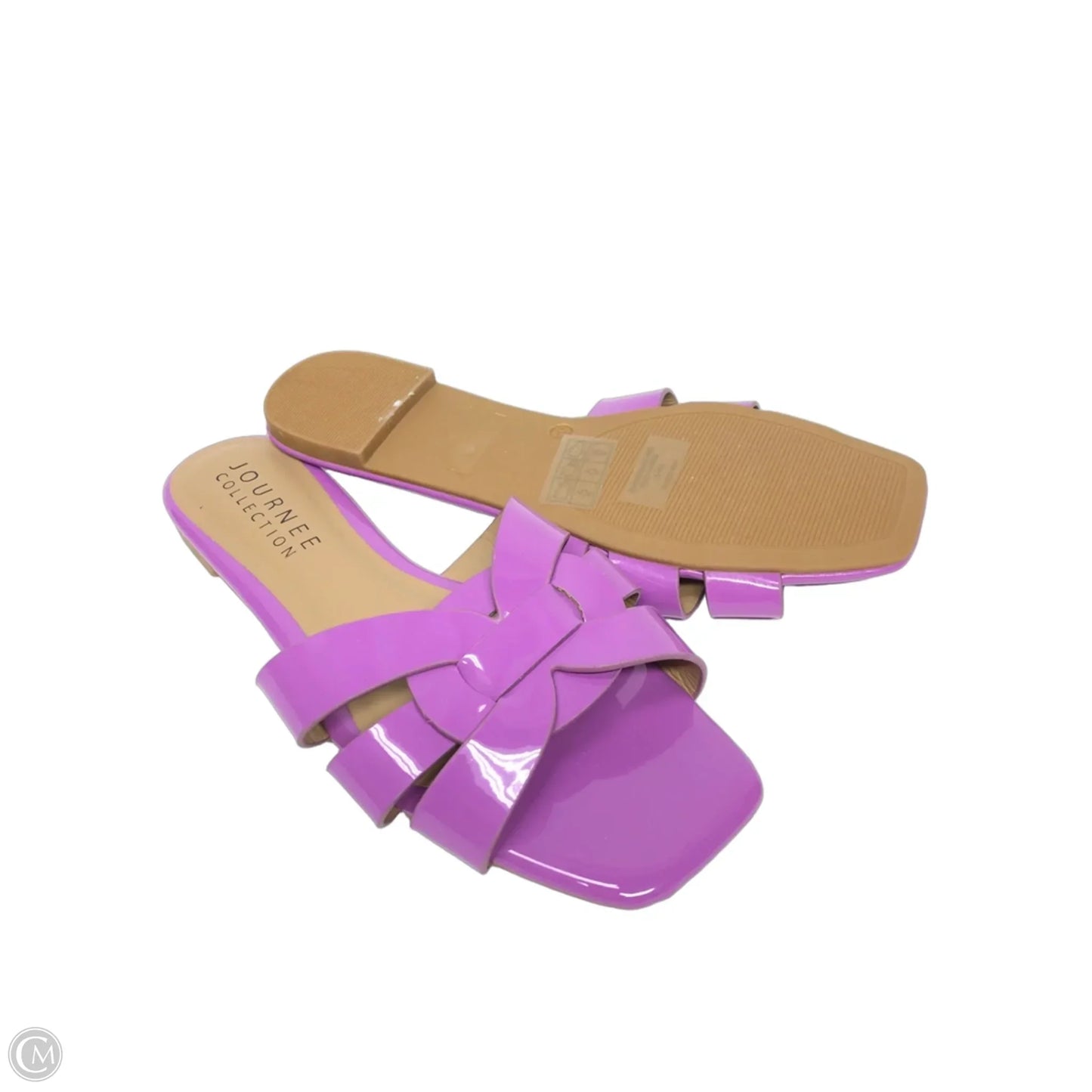Sandals Flats By Journee In Purple, Size: 6.5
