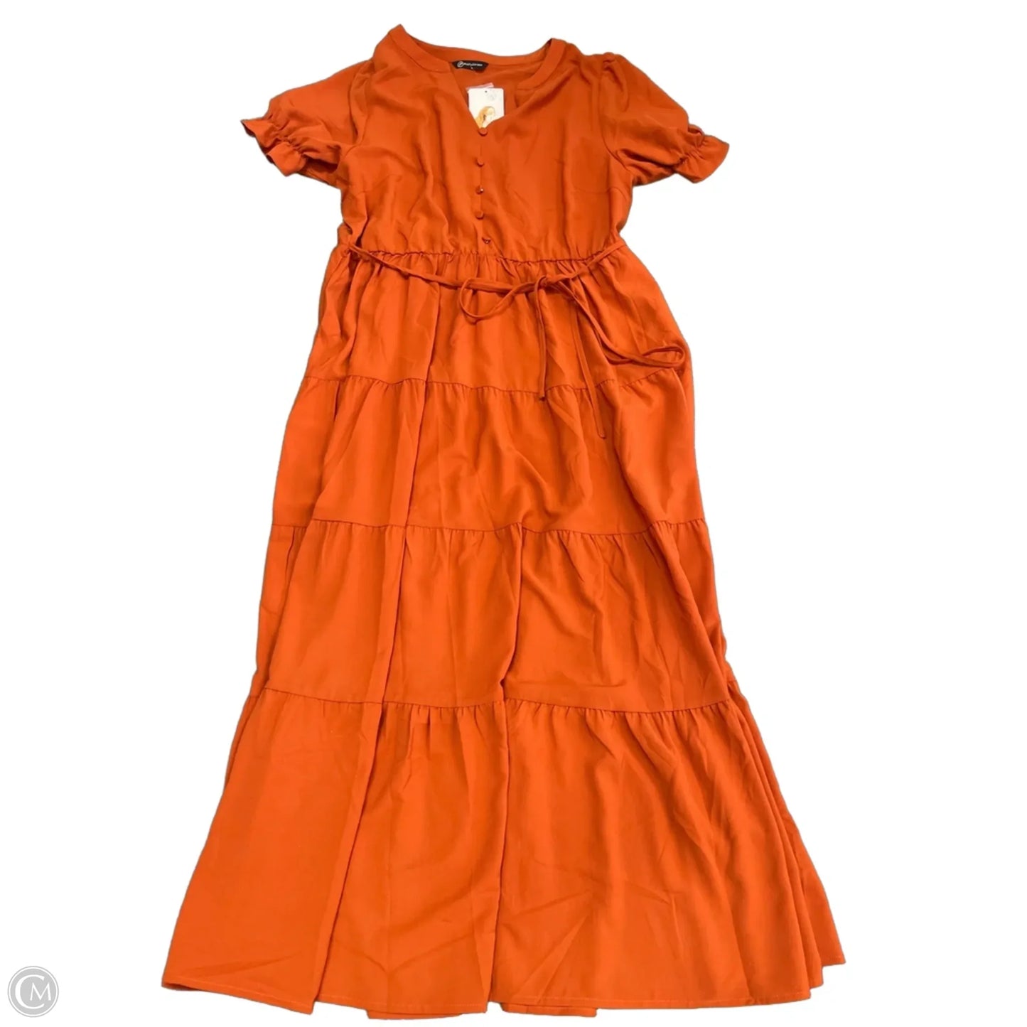 Dress Casual Maxi By Prettygarden In Orange, Size: L