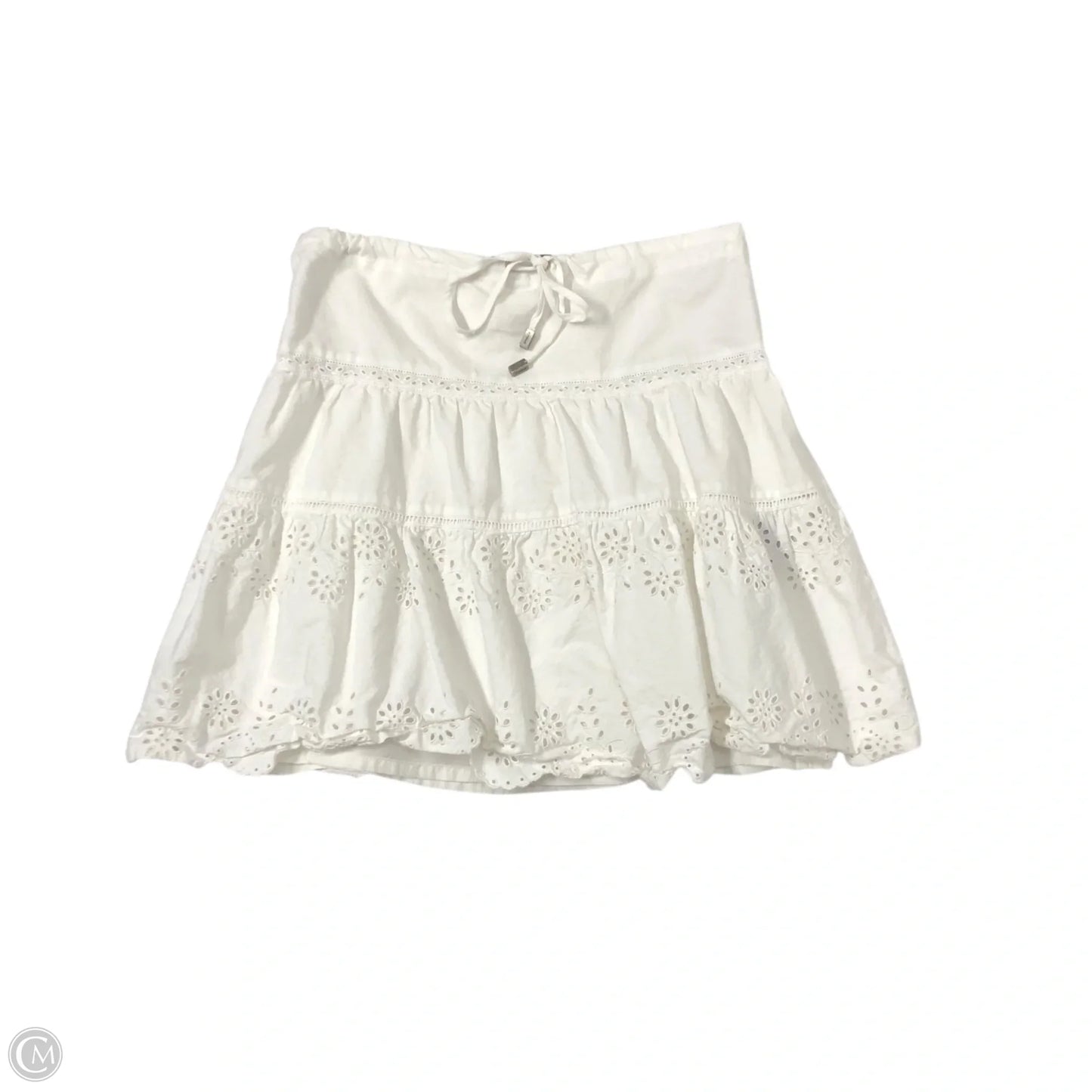 Skirt Luxury Designer By Burberry In White, Size: 4
