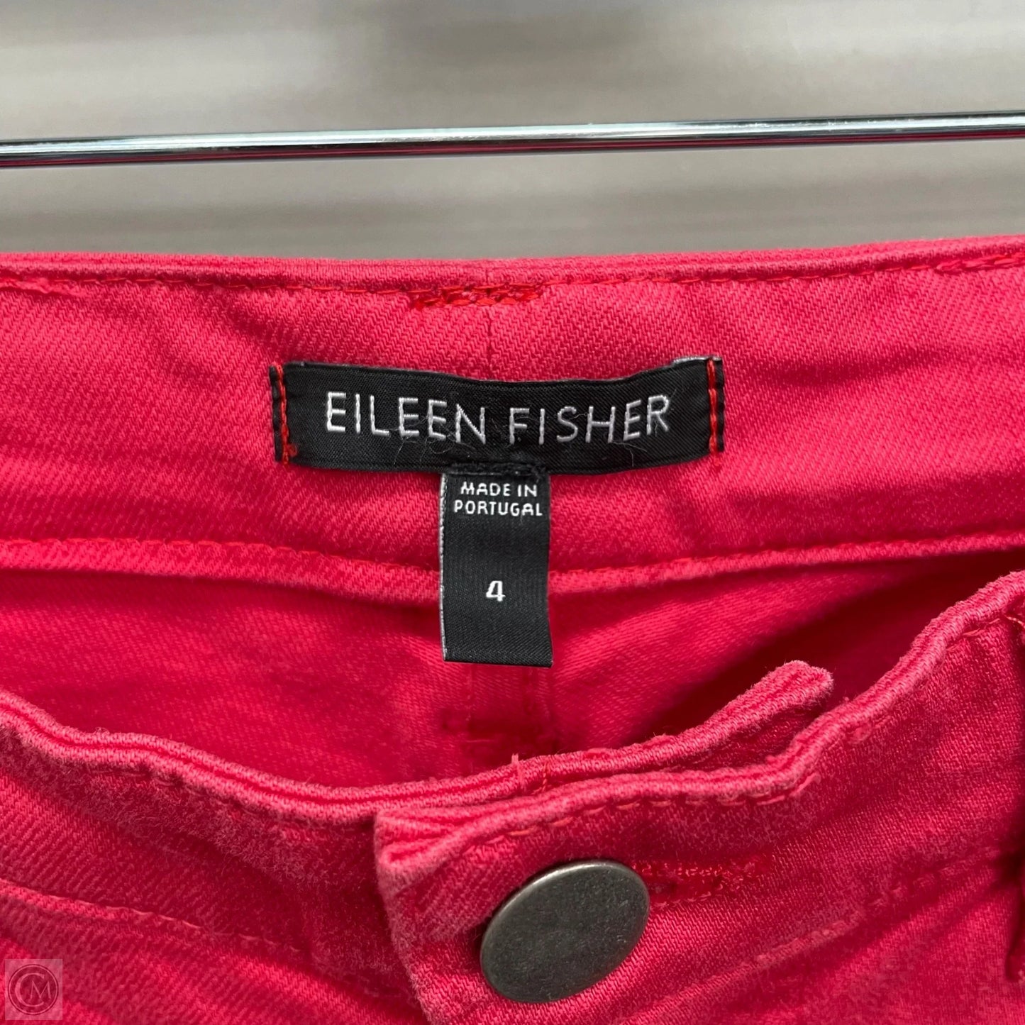 Jeans Straight By Eileen Fisher In Red, Size: 4