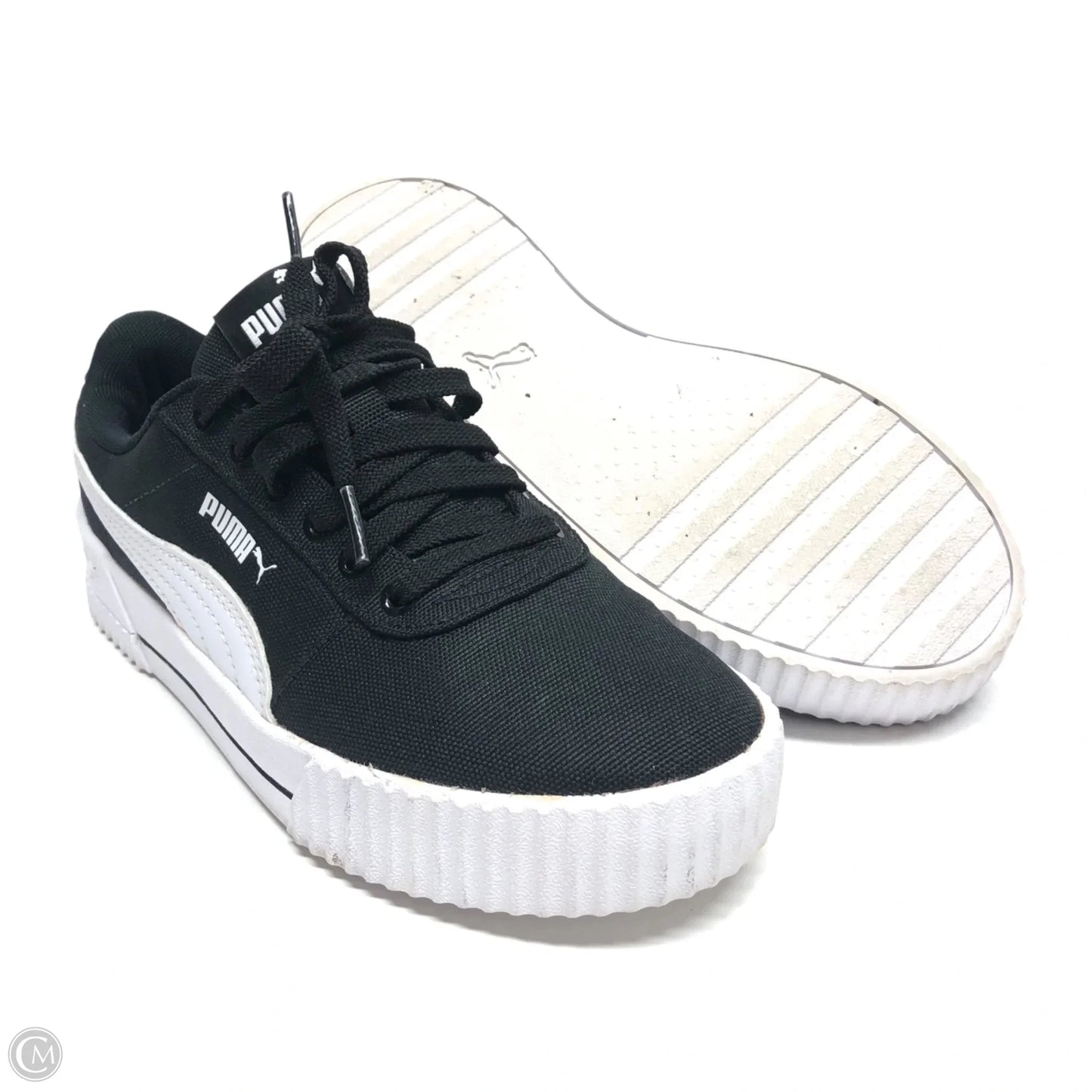 Shoes Athletic By Puma In Black & White, Size: 6