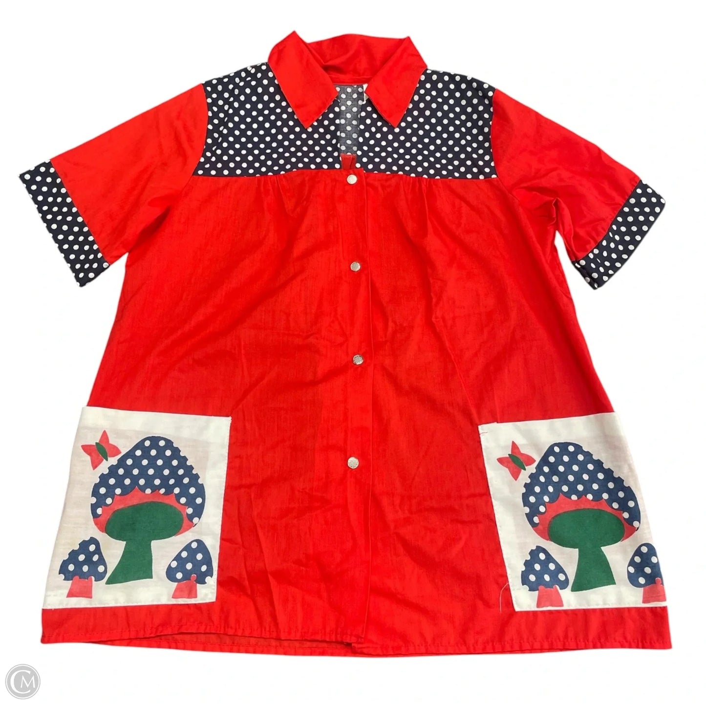 Tunic Short Sleeve By Clothes Mentor In Red, Size: L