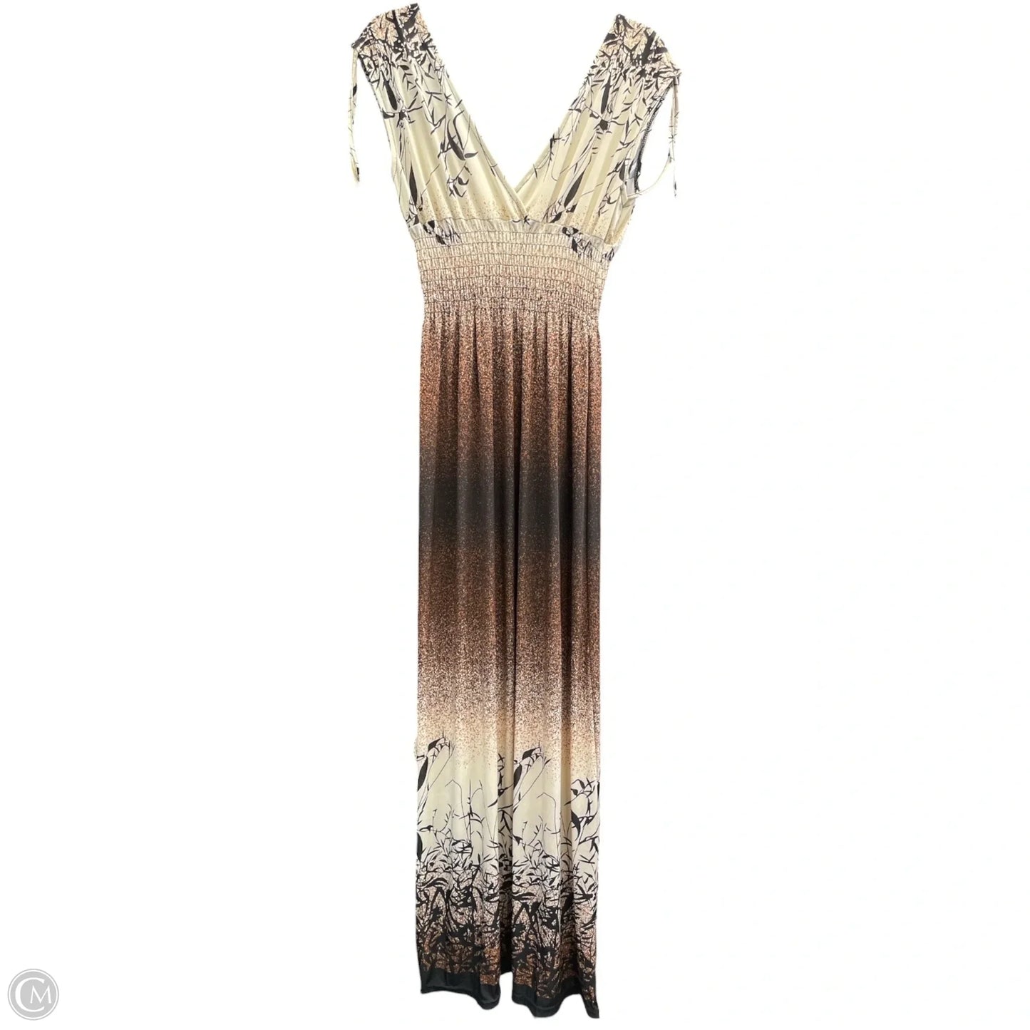 Dress Casual Maxi By Clothes Mentor In Brown, Size: Xl
