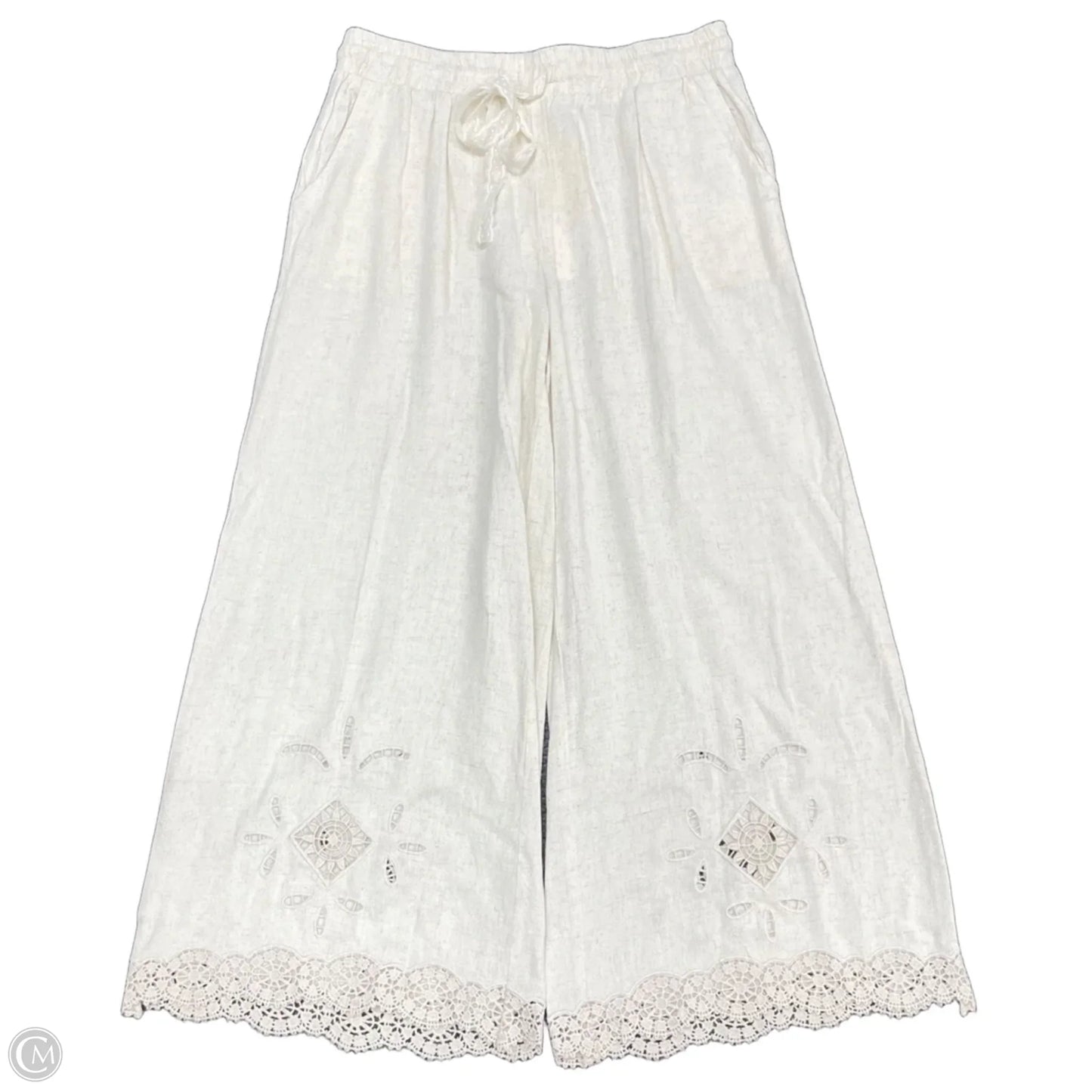 Pants Cropped By Umgee In Beige, Size: L