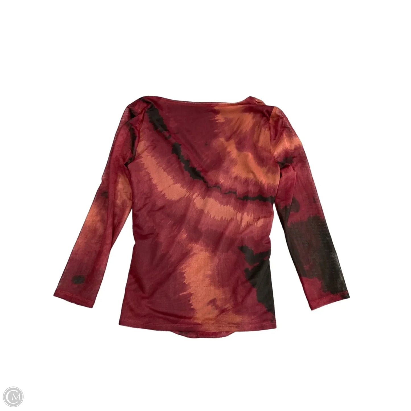 Top Long Sleeve By Dkny In Maroon, Size: Xs