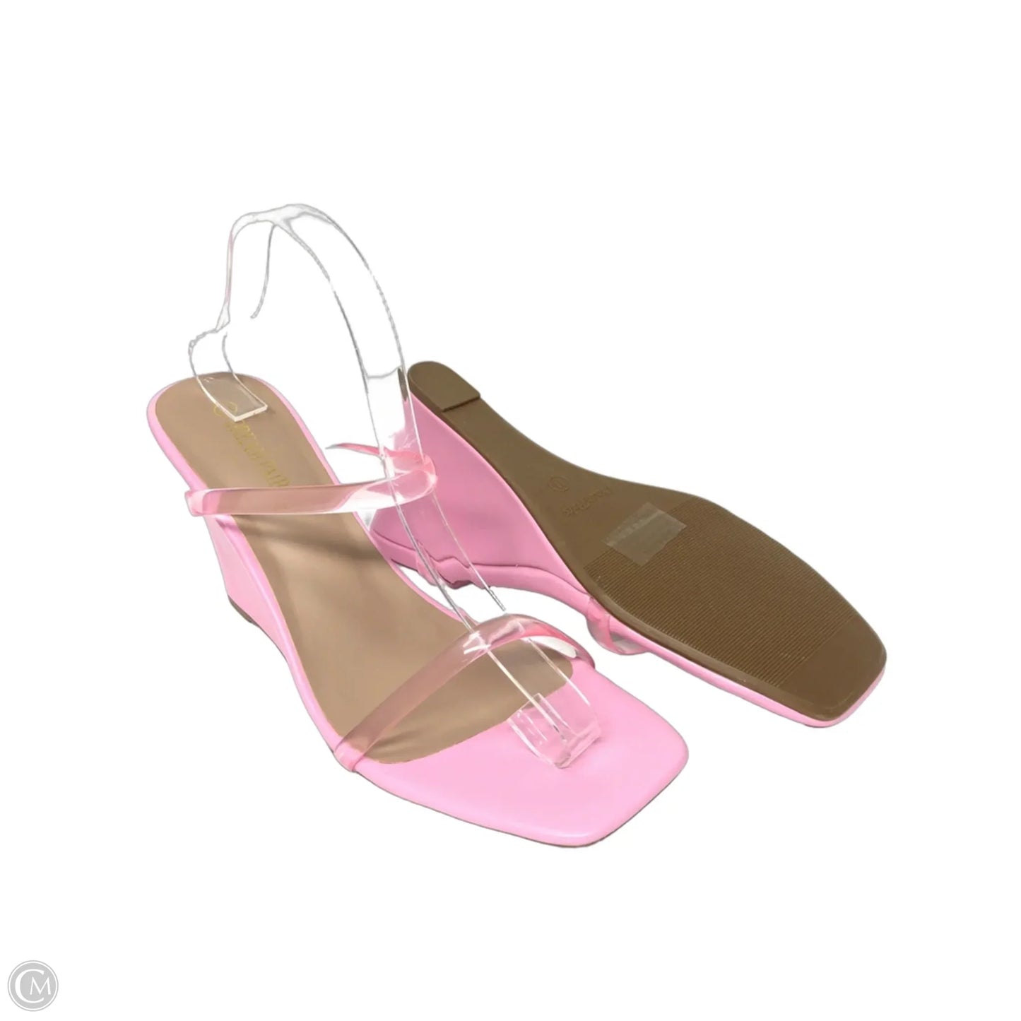 Sandals Heels Wedge By Dream Pairs In Pink, Size: 11