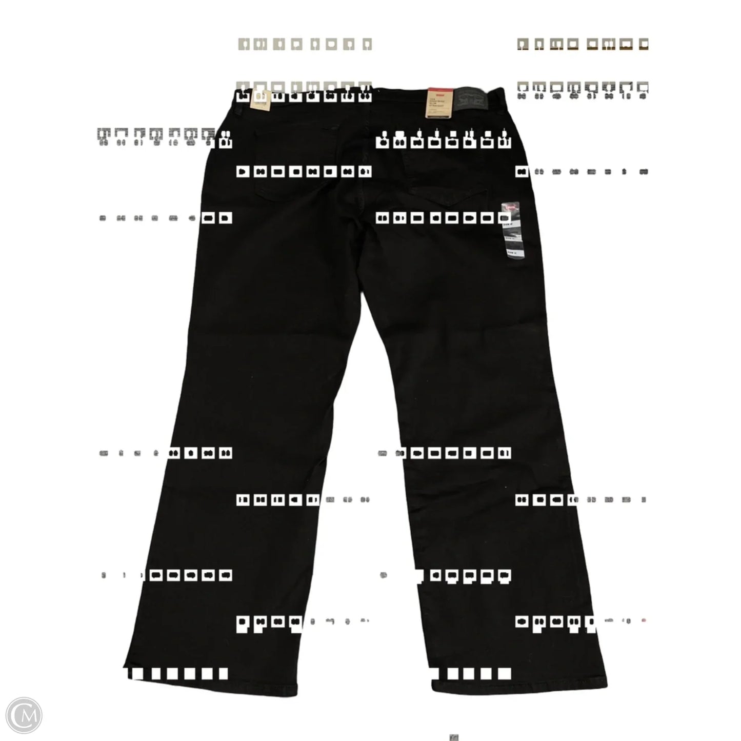 Jeans Straight By Levis In Black, Size: 24