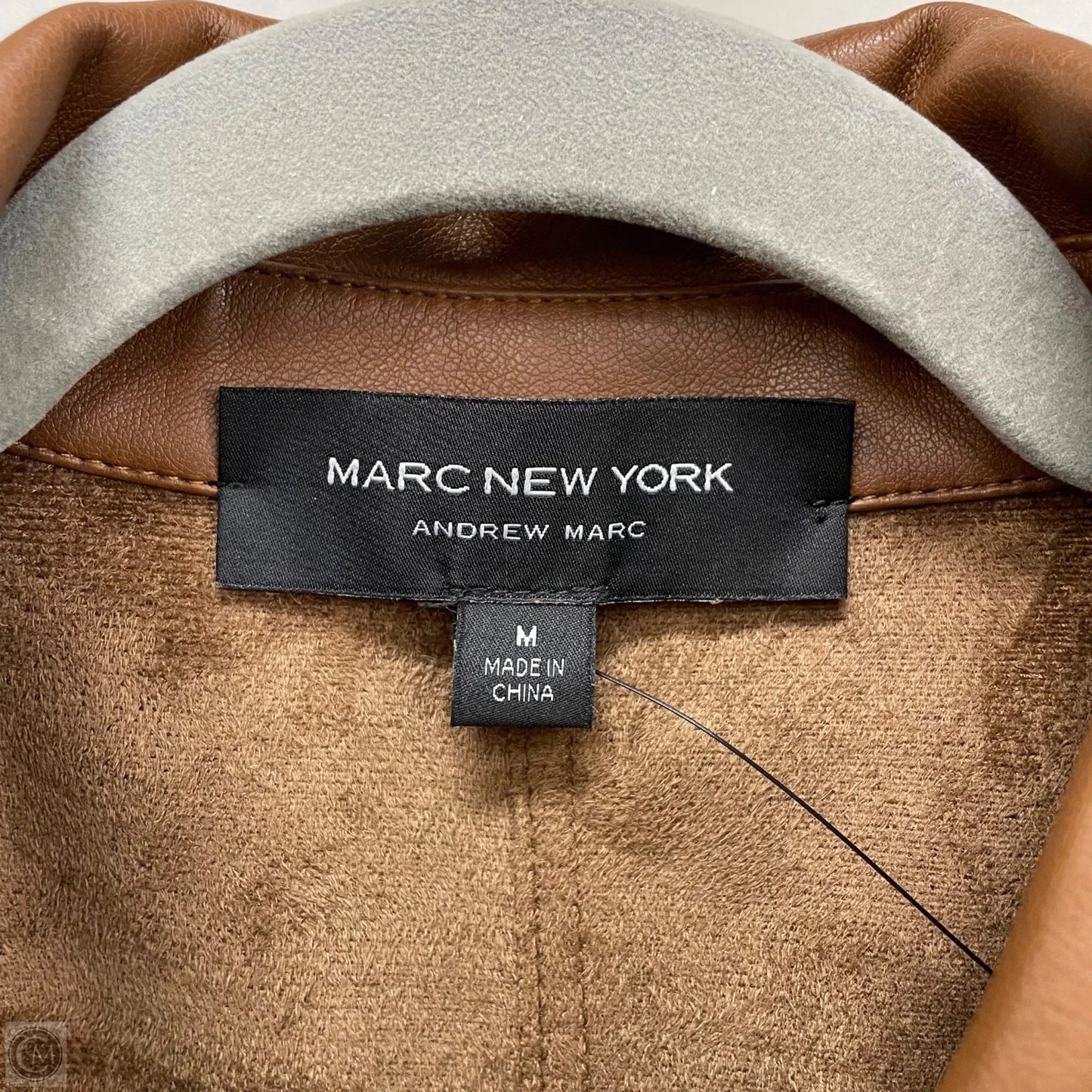 Jacket Shirt By Marc New York In Brown, Size: M