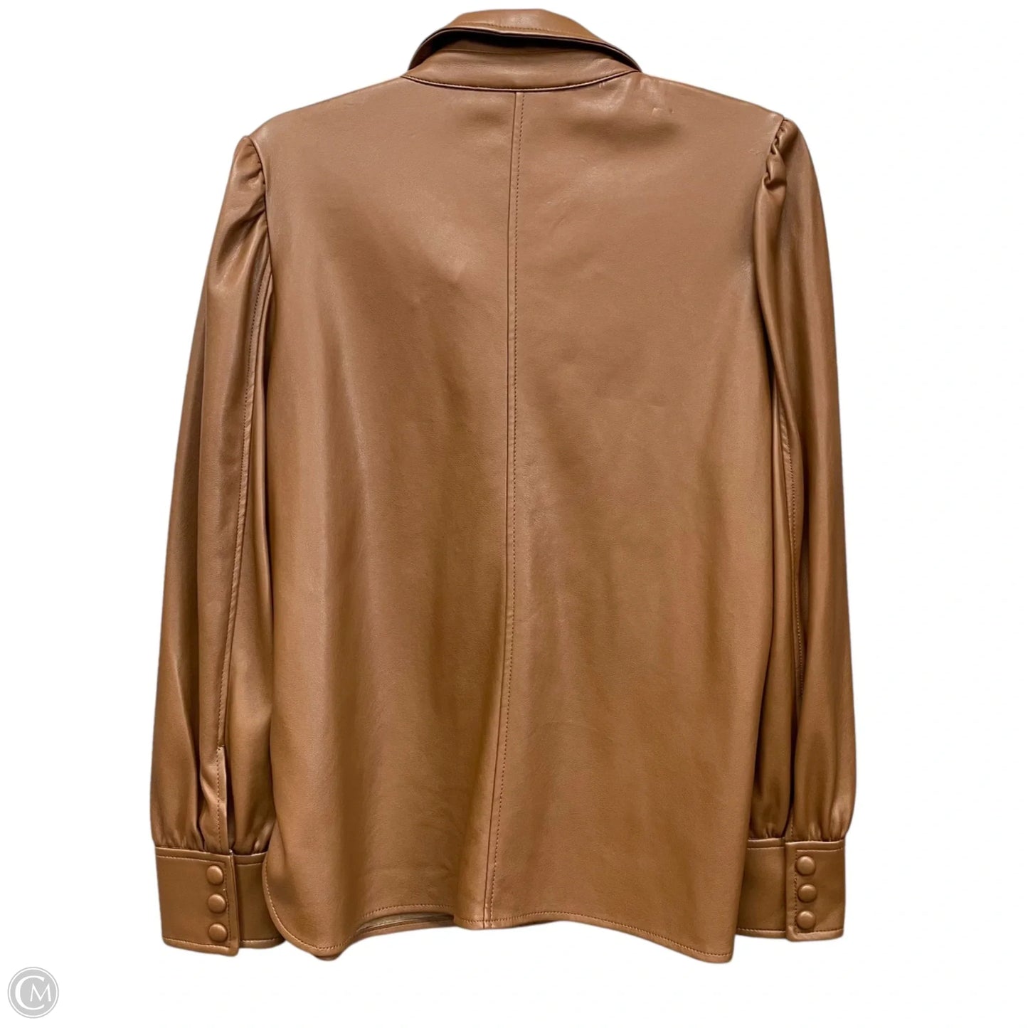 Jacket Shirt By Marc New York In Brown, Size: M