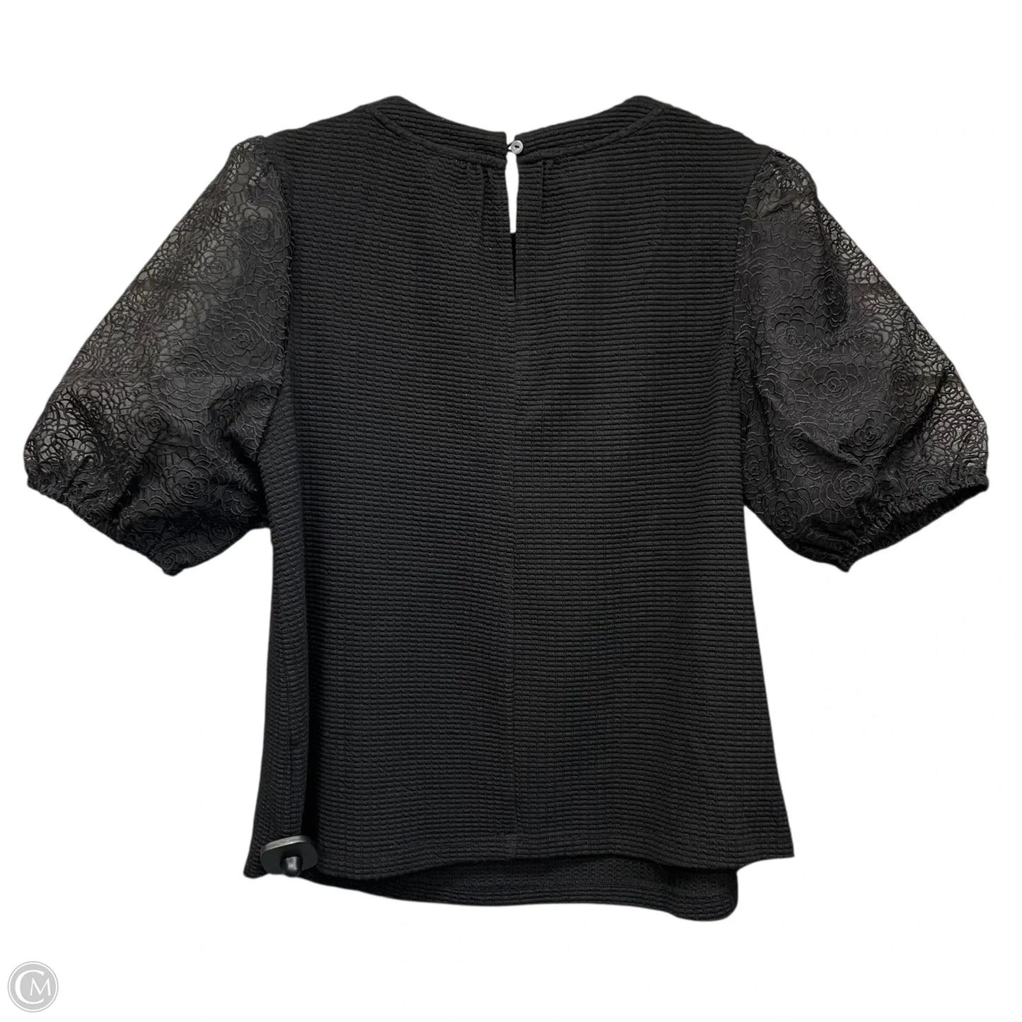 Top Short Sleeve By Voy In Black, Size: L