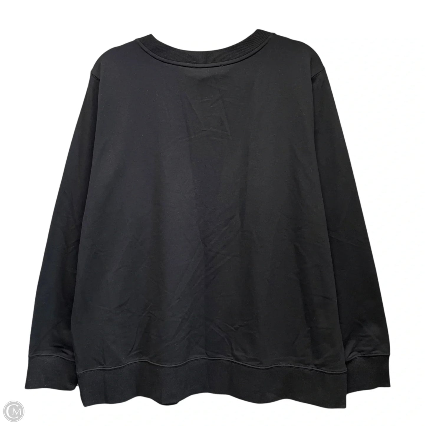 Sweatshirt Crewneck By Michael By Michael Kors In Black & Silver, Size: Xl