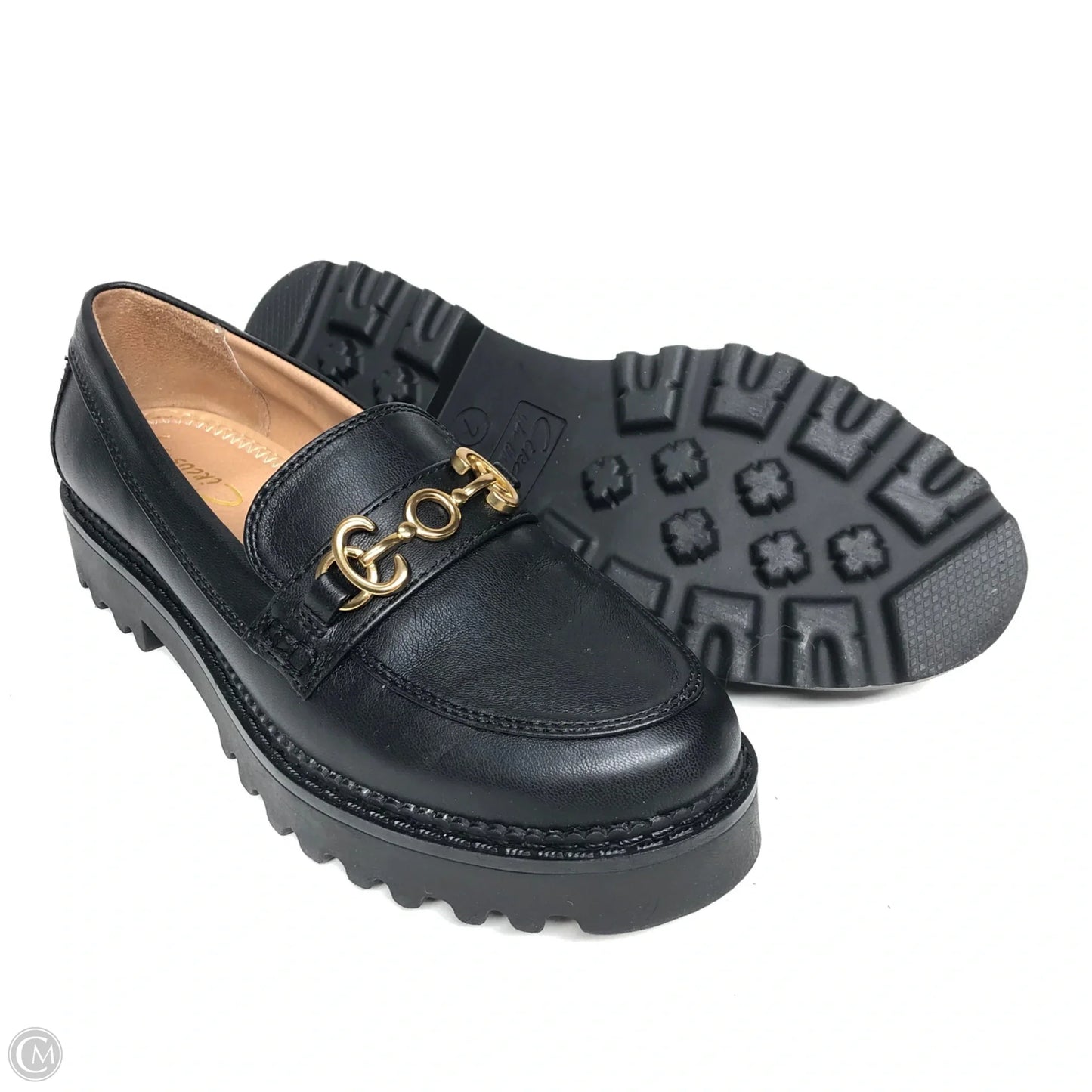 Shoes Flats By Circus By Sam Edelman In Black & Gold, Size: 7