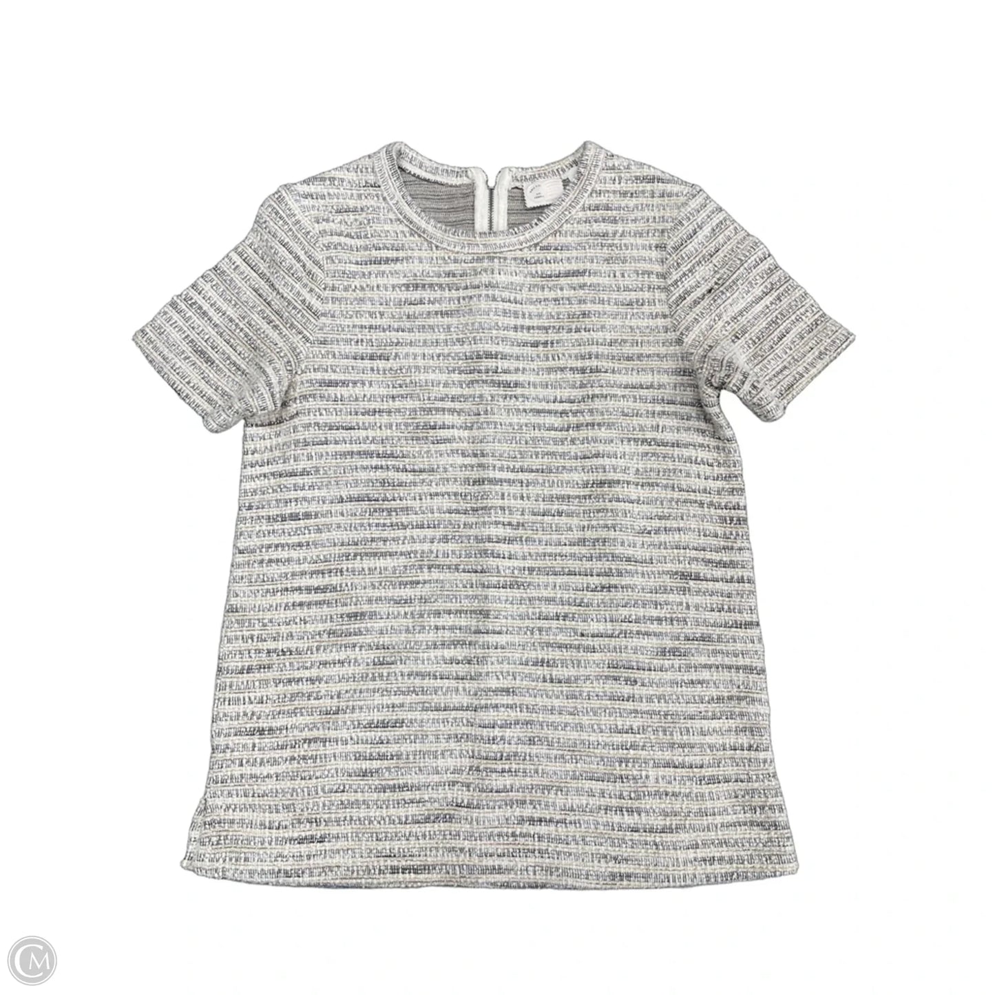 Top Short Sleeve By Anthropologie In Black & Cream, Size: Xs