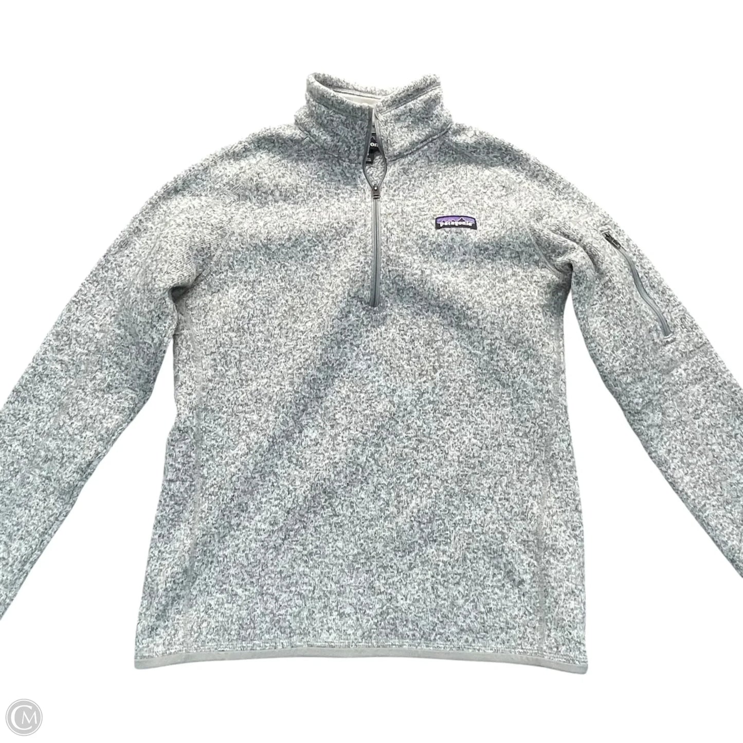 Jacket Fleece By Patagonia In Grey, Size: M