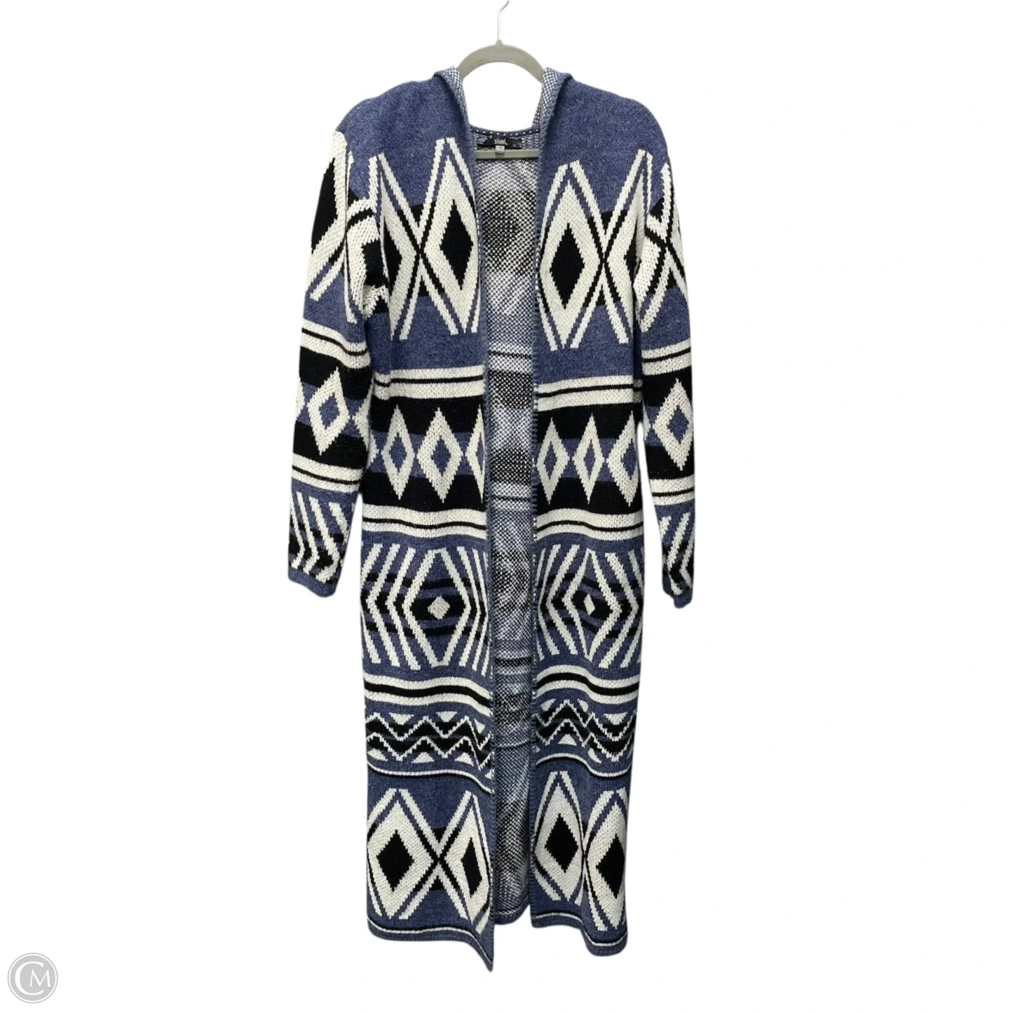 Sweater Cardigan By Sioni In Blue, Size: Xl