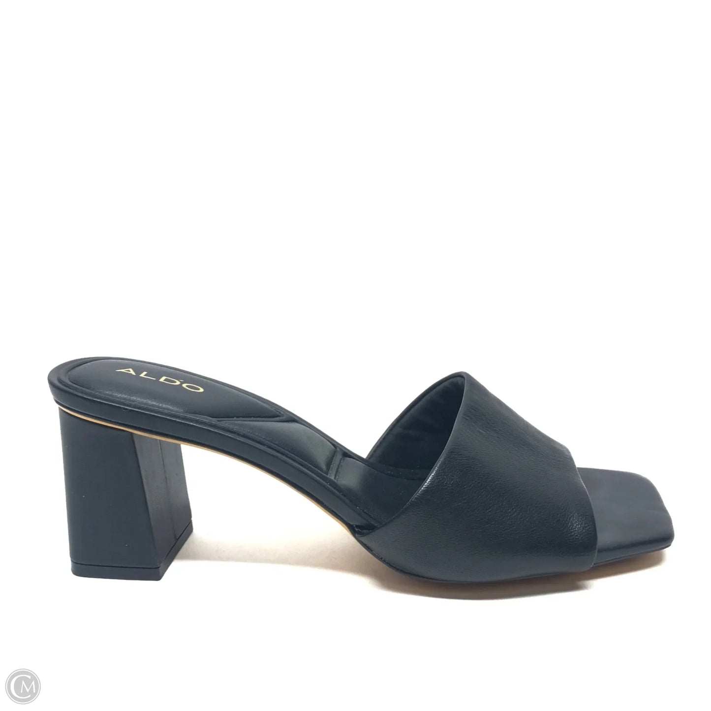 Sandals Heels Block By Aldo In Black, Size: 9