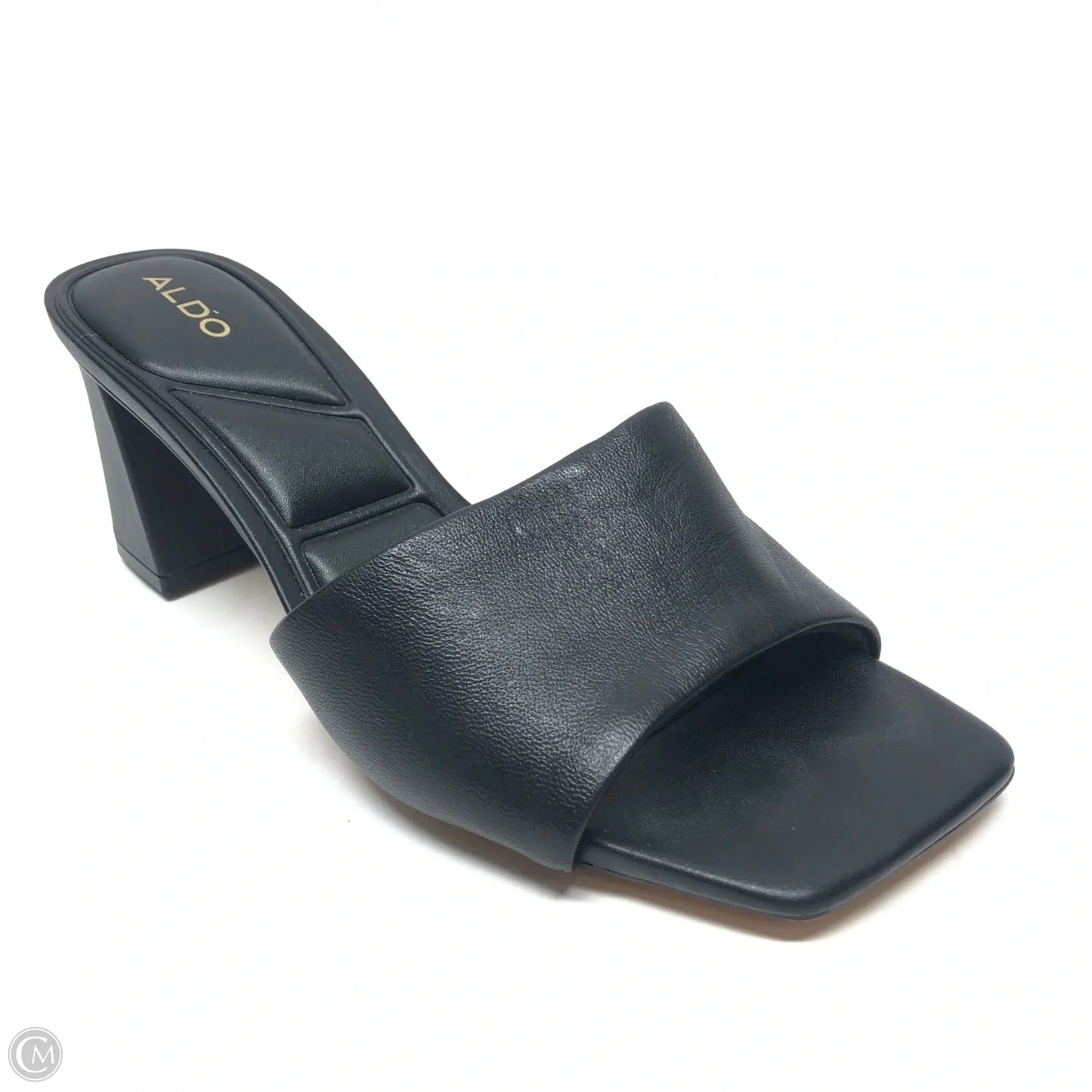 Sandals Heels Block By Aldo In Black, Size: 9