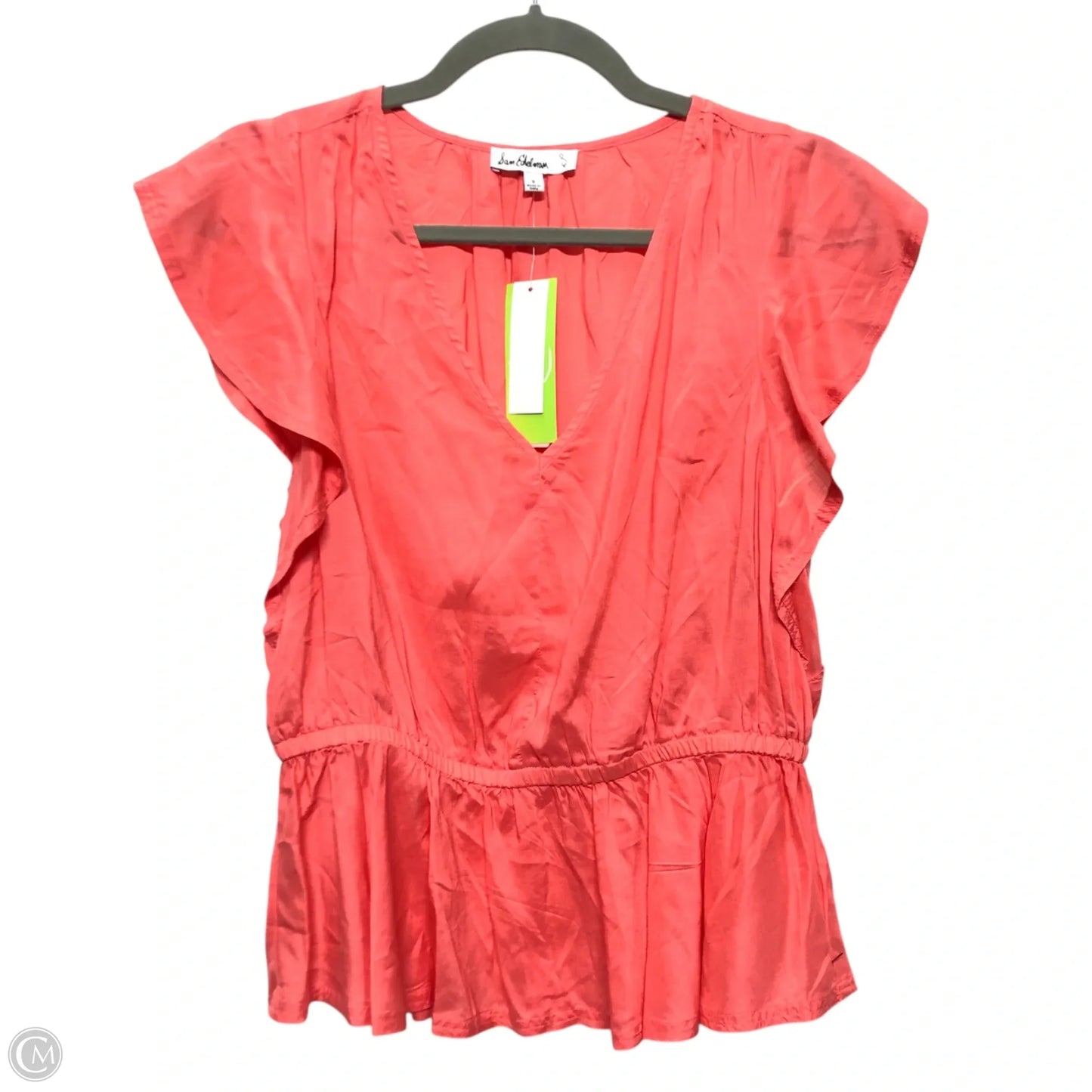 Top Short Sleeve By Sam Edelman In Pink, Size: S