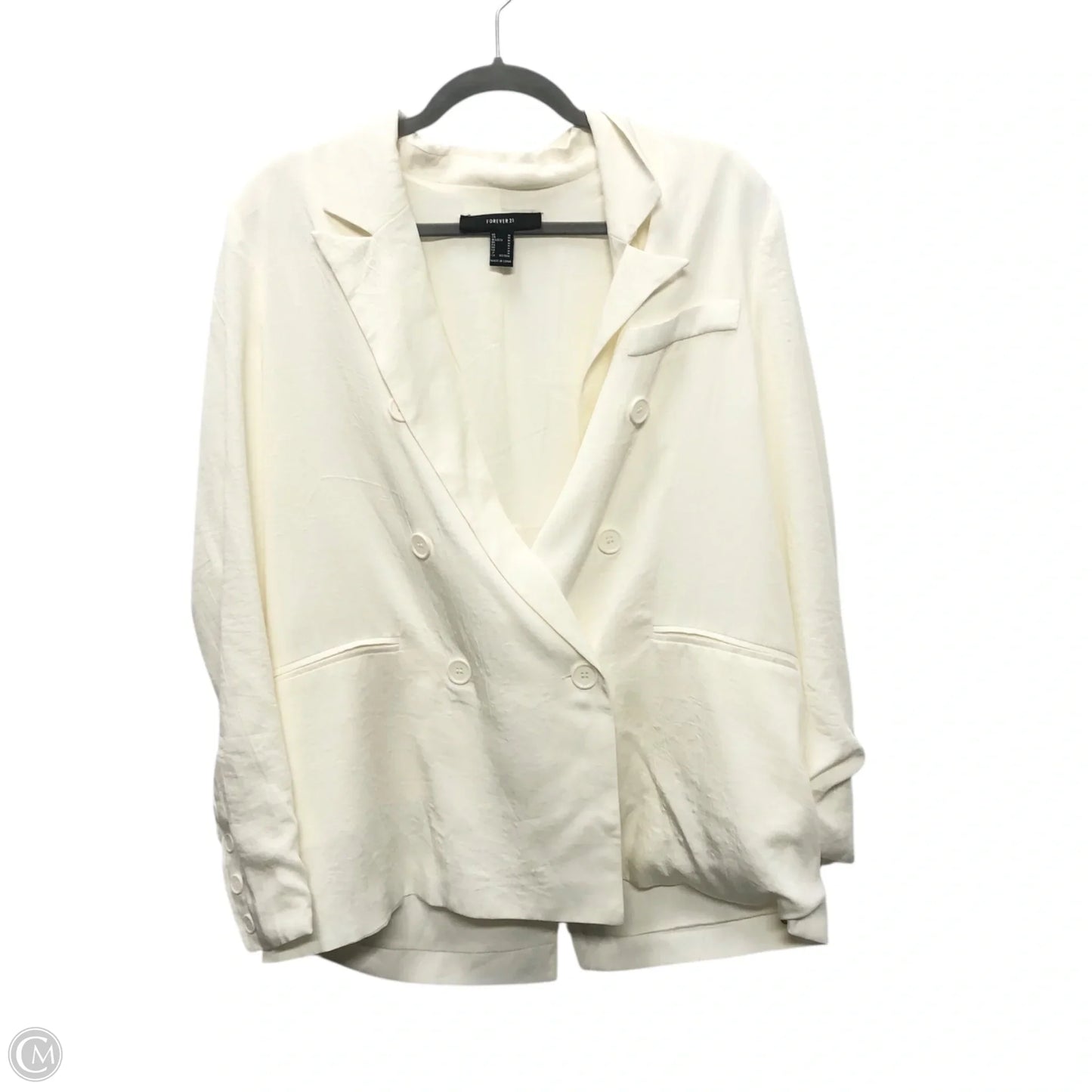 Blazer By Forever 21 In Cream, Size: M
