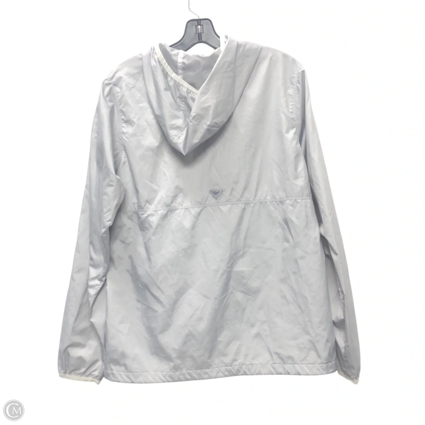 Jacket Windbreaker By Columbia In Grey, Size: M