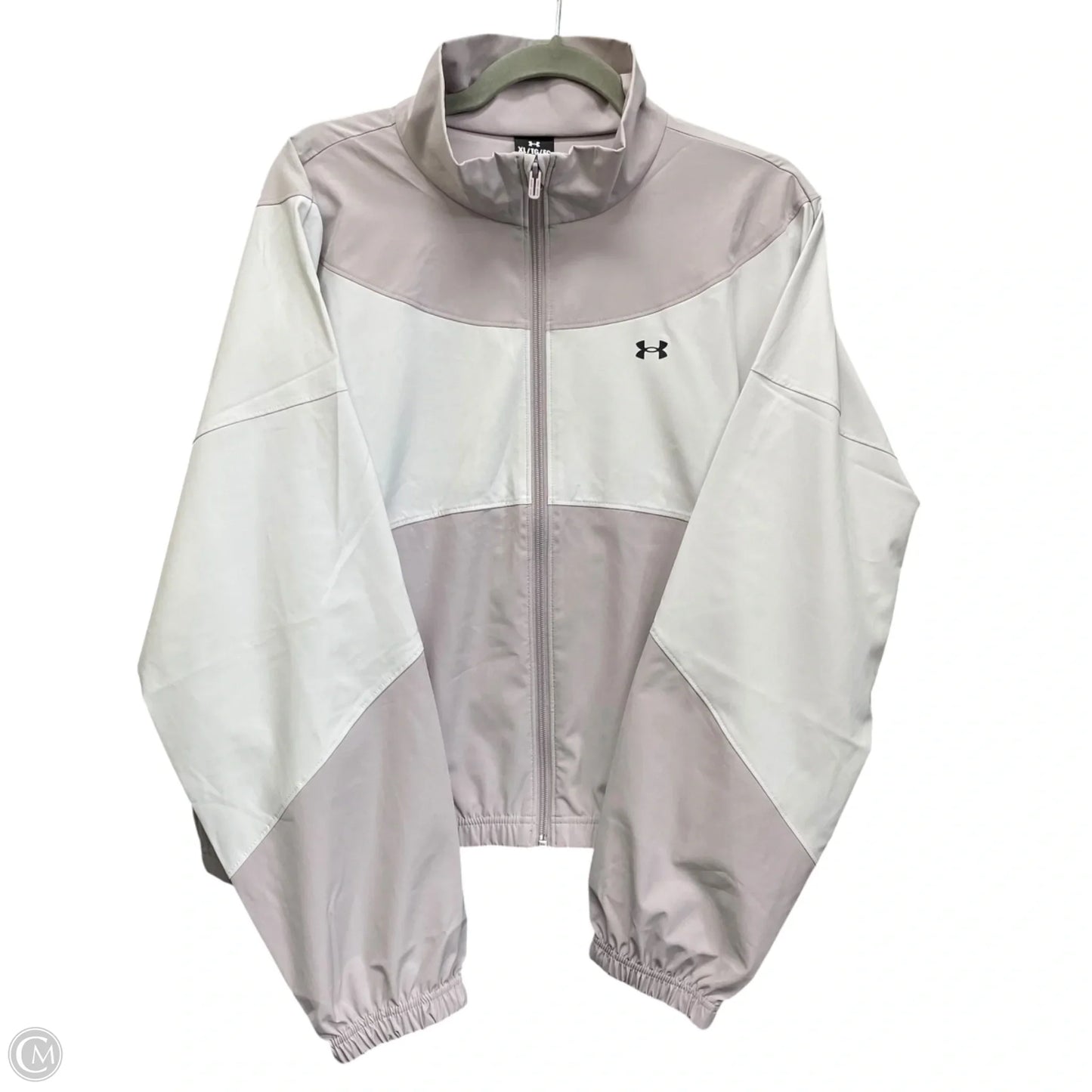 Jacket Windbreaker By Under Armour In Taupe, Size: Xl
