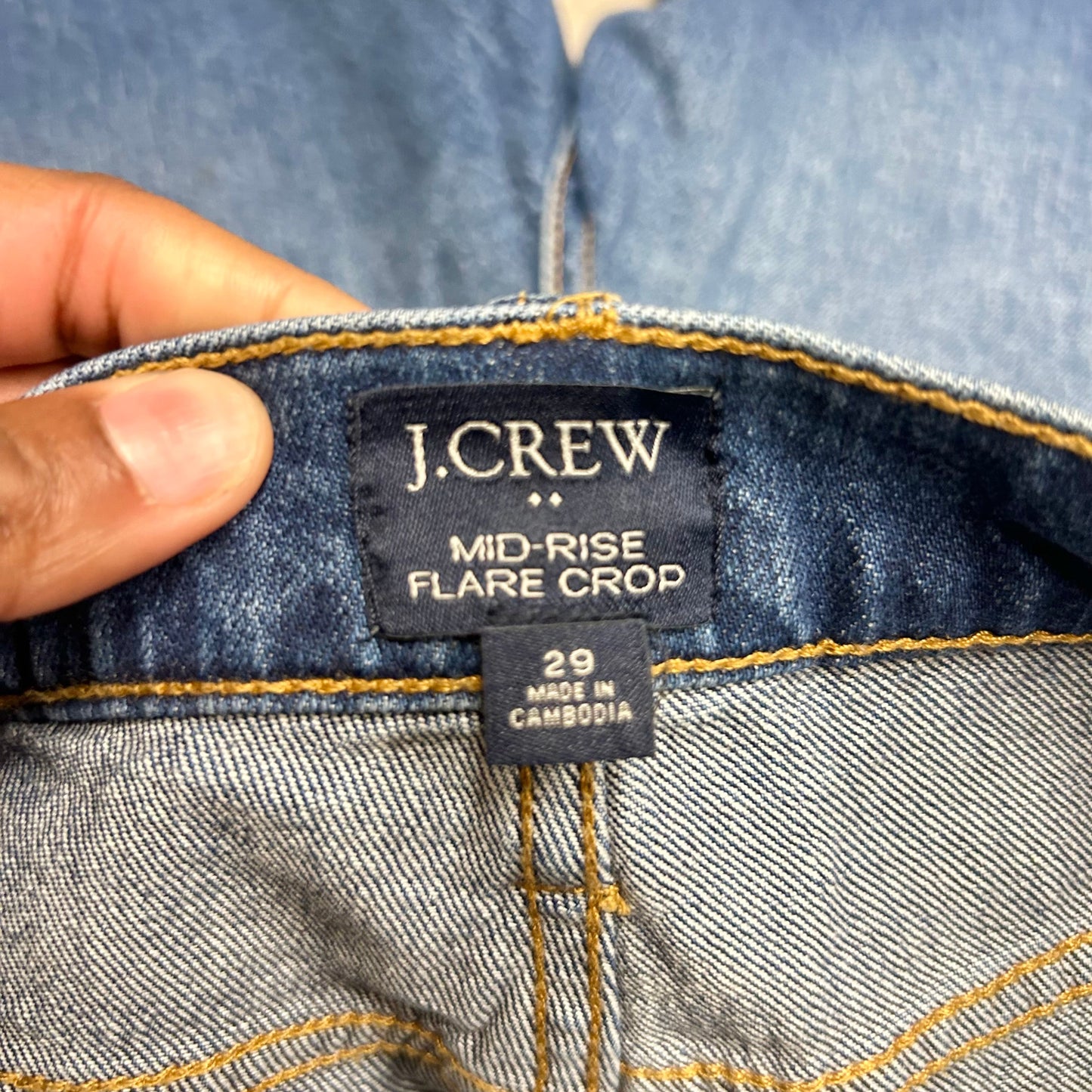 Jeans Boot Cut By J. Crew In Blue Denim, Size: 8