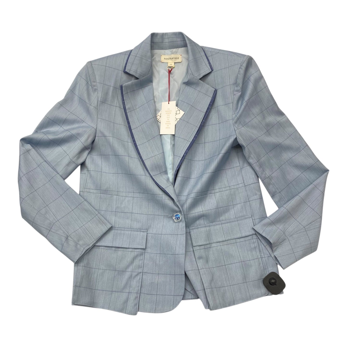 Blazer Designer By Rentrayage In Blue, Size:Xs