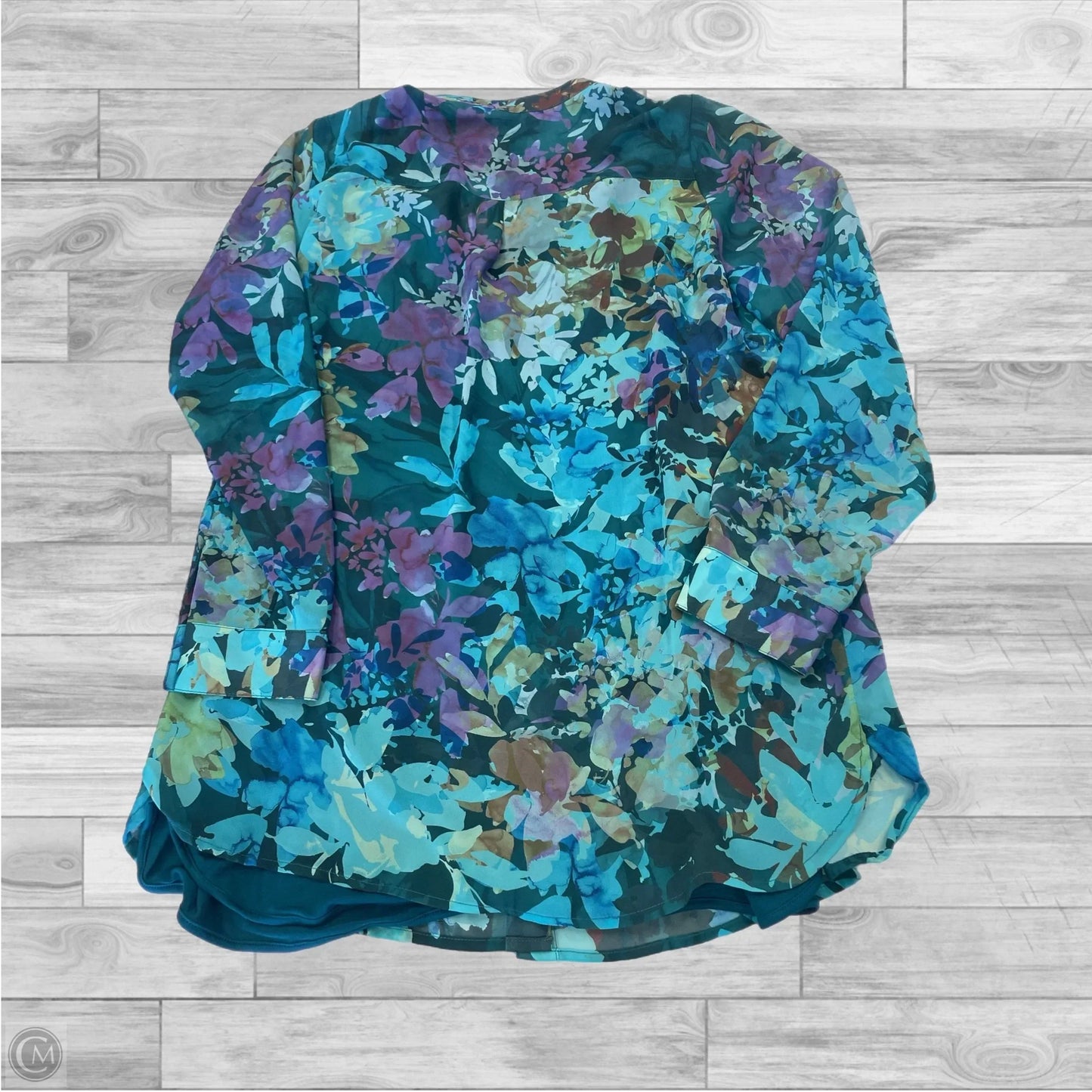 Top Long Sleeve By Soft Surroundings In Floral Print, Size: L
