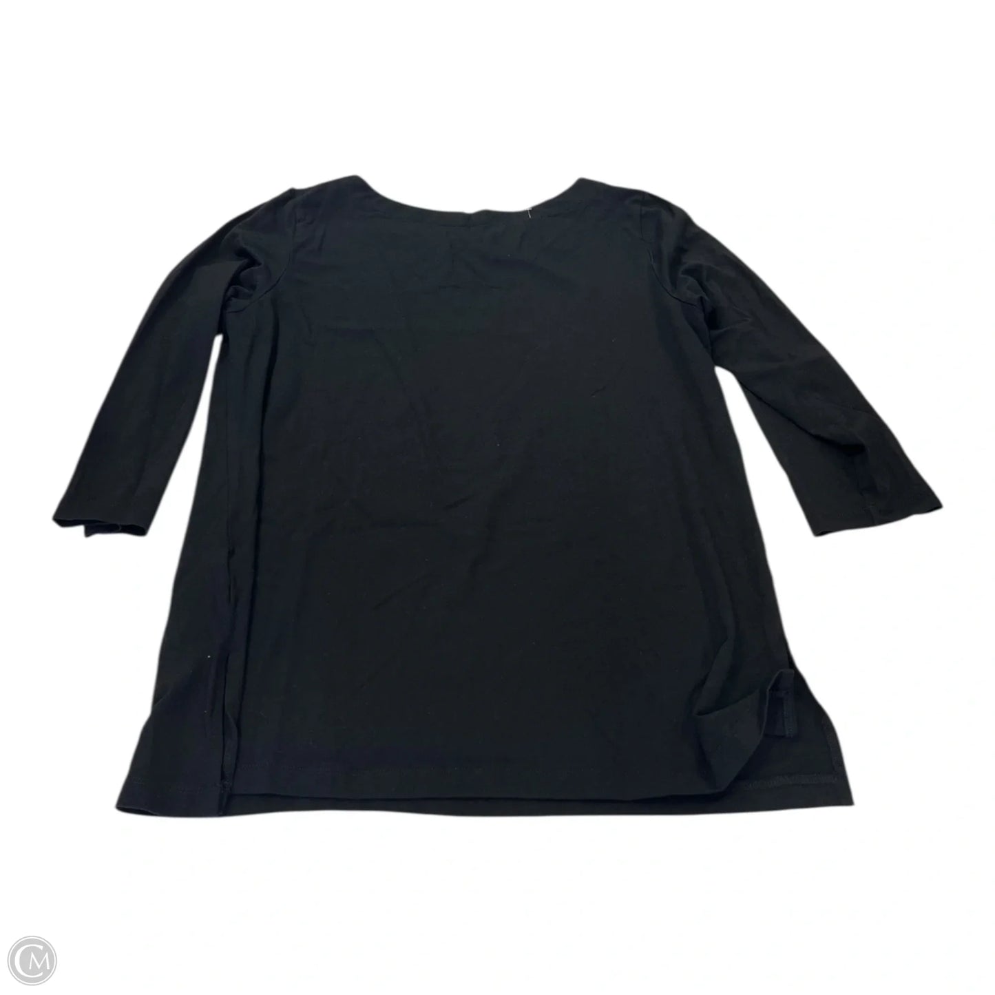Top 3/4 Sleeve Basic By Susan Graver In Black, Size: M