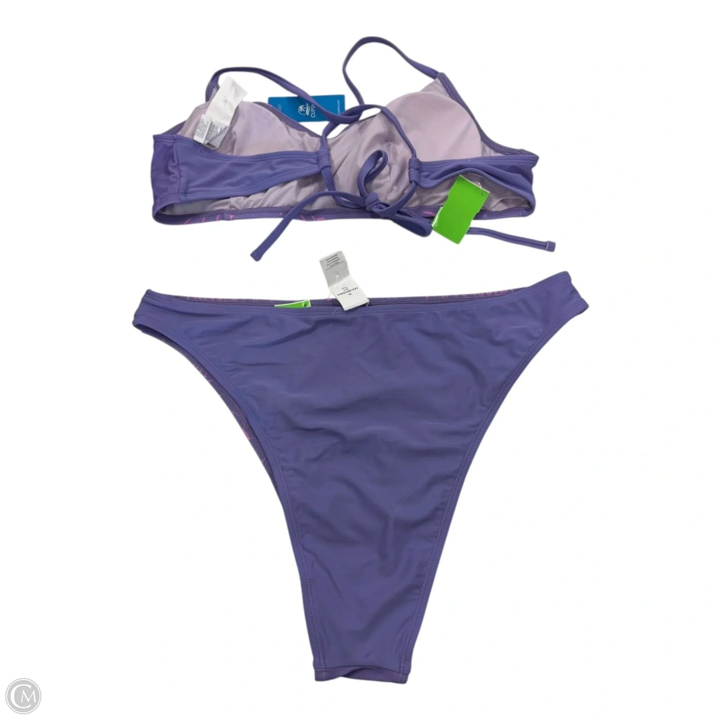 Swimsuit 2pc By Cupshe In Pink & Purple, Size: Xl