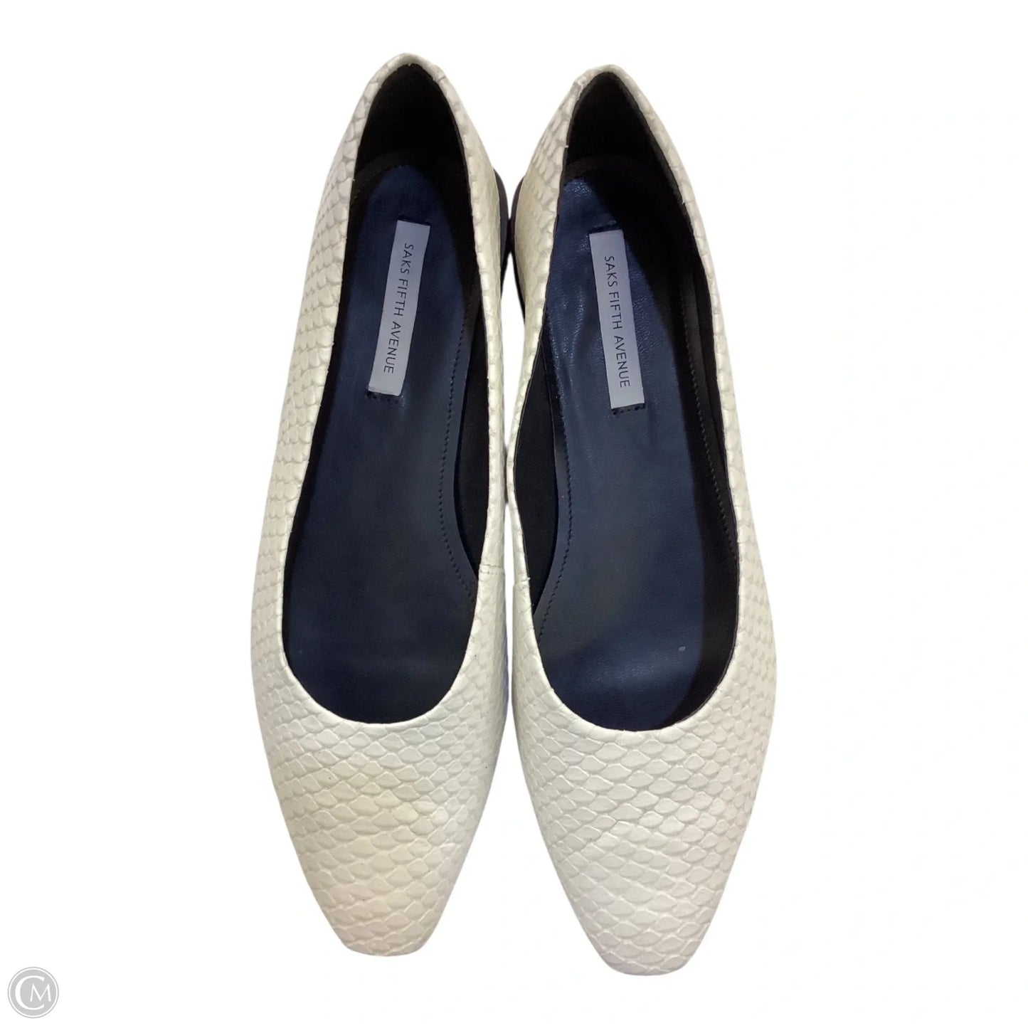 Shoes Heels Block By Saks Fifth Avenue In White, Size: 8.5