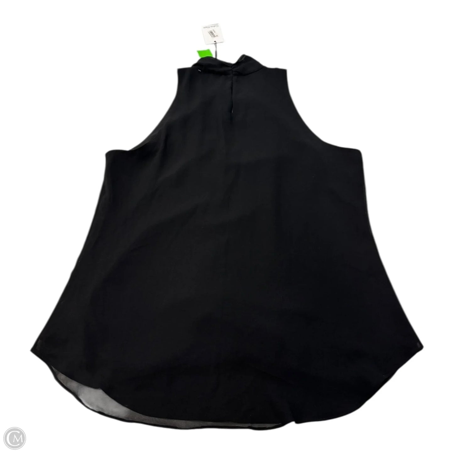 Top Sleeveless By Calvin Klein In Black, Size: L