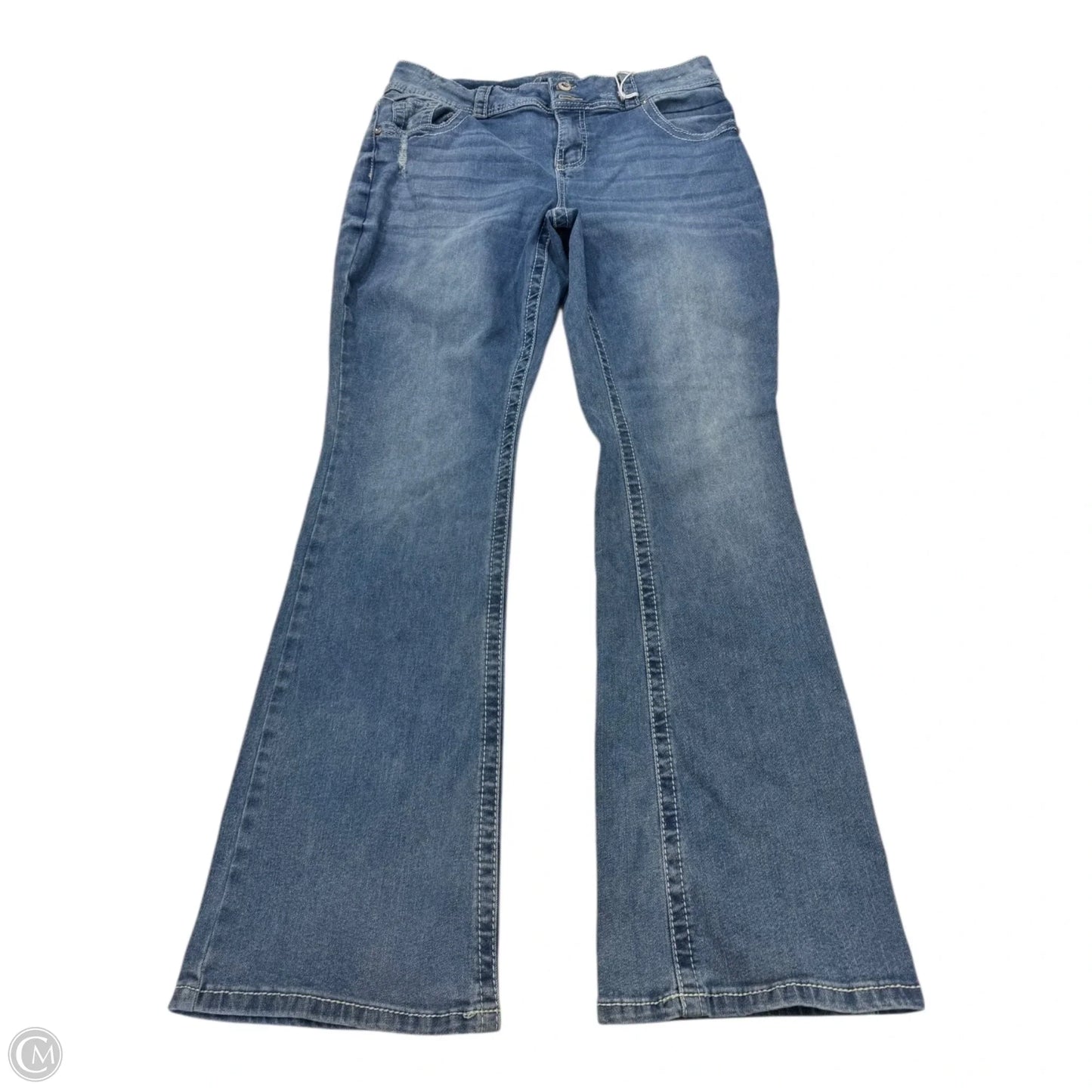 Jeans Straight By Clothes Mentor In Blue Denim, Size: 14